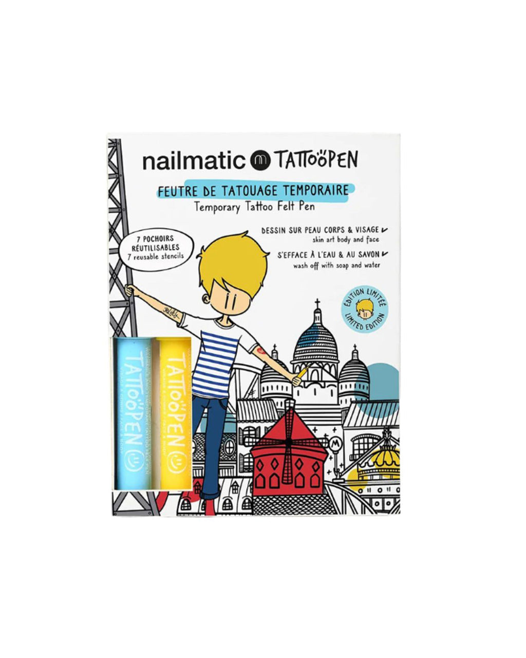 Nailmatic Tattoo Pen Set for Kids PARIS | Playroom Avenue