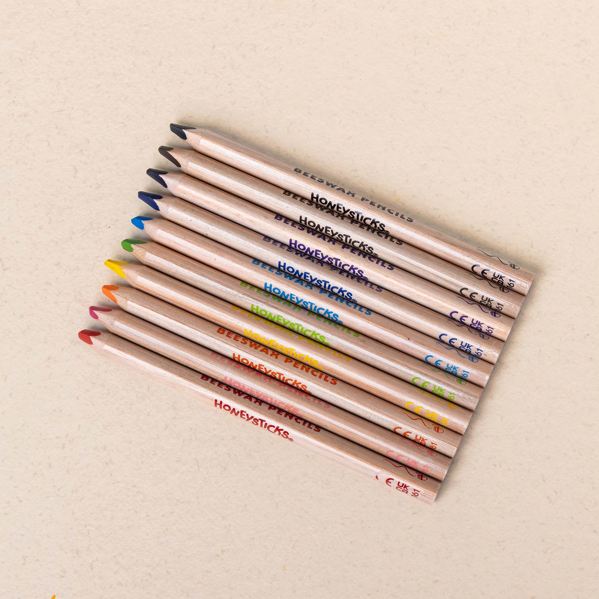 Honeysticks Magic 3-in-1 Beeswax Pencils Jumbo Triangles 10pk | Playroom Avenue
