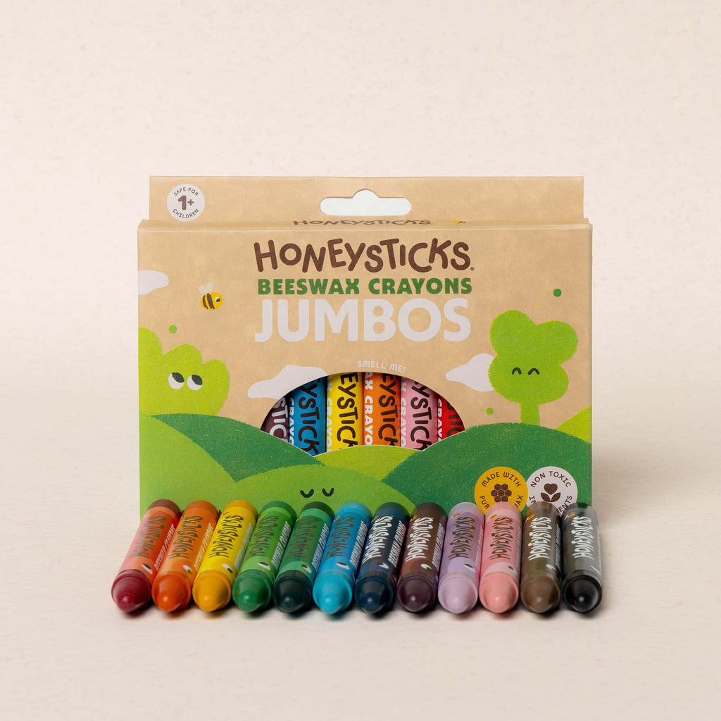 Honeysticks Beeswax Crayons Jumbos 12pk | Playroom Avenue