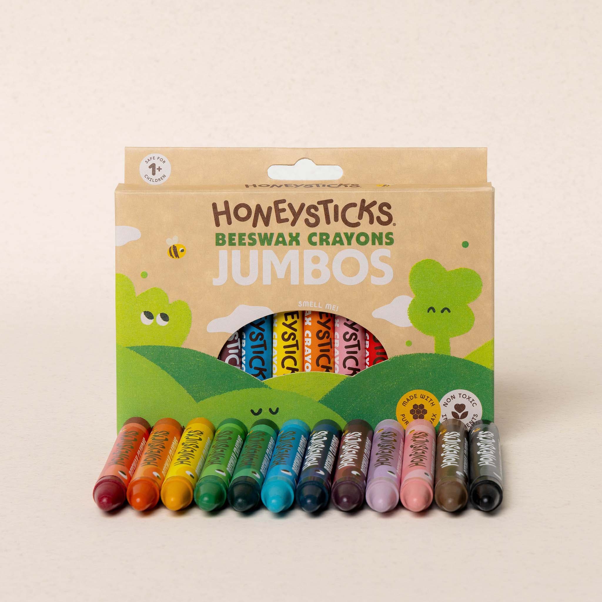 Honeysticks Beeswax Crayons Jumbos 12pk | Playroom Avenue
