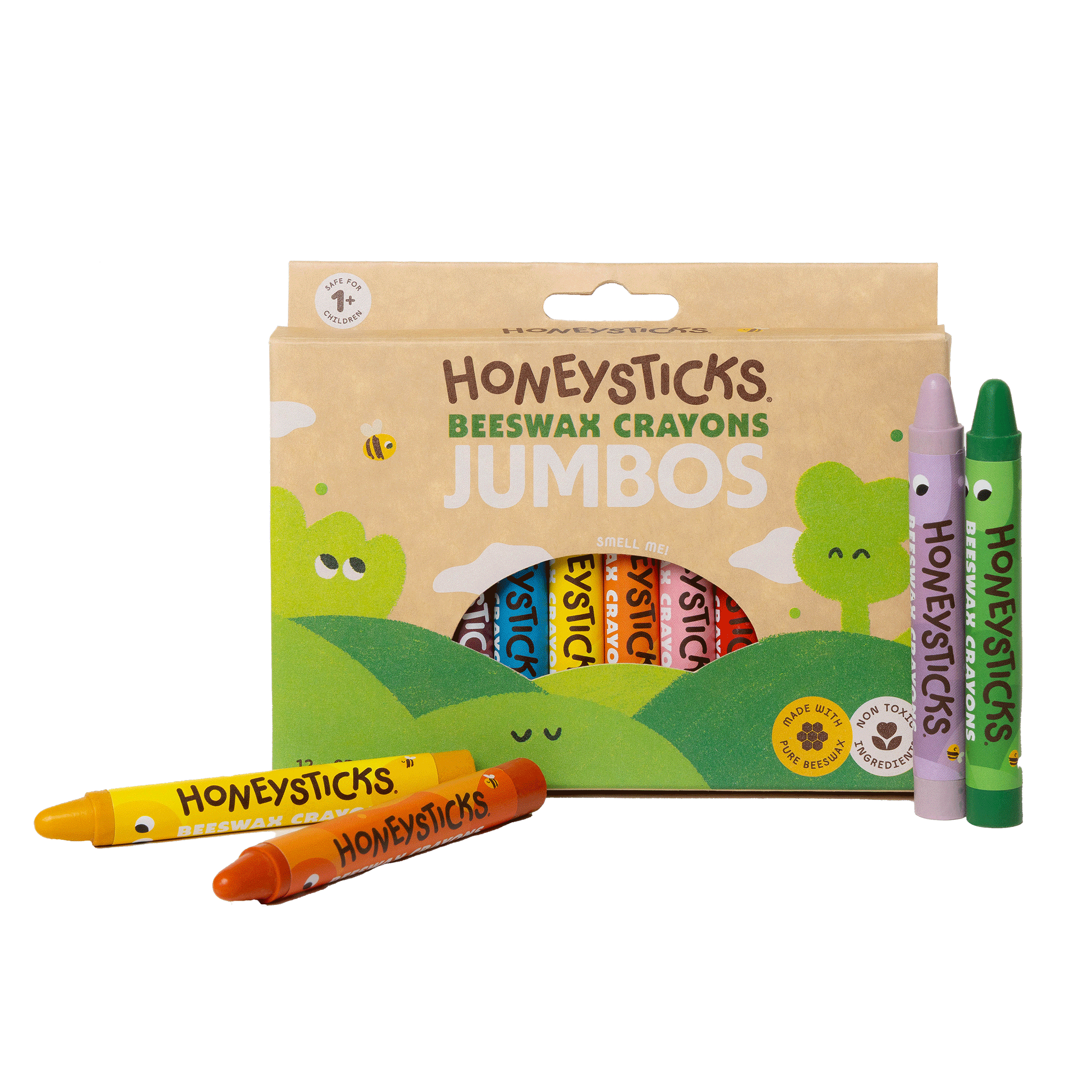 Honeysticks Beeswax Crayons Jumbos 12pk | Playroom Avenue