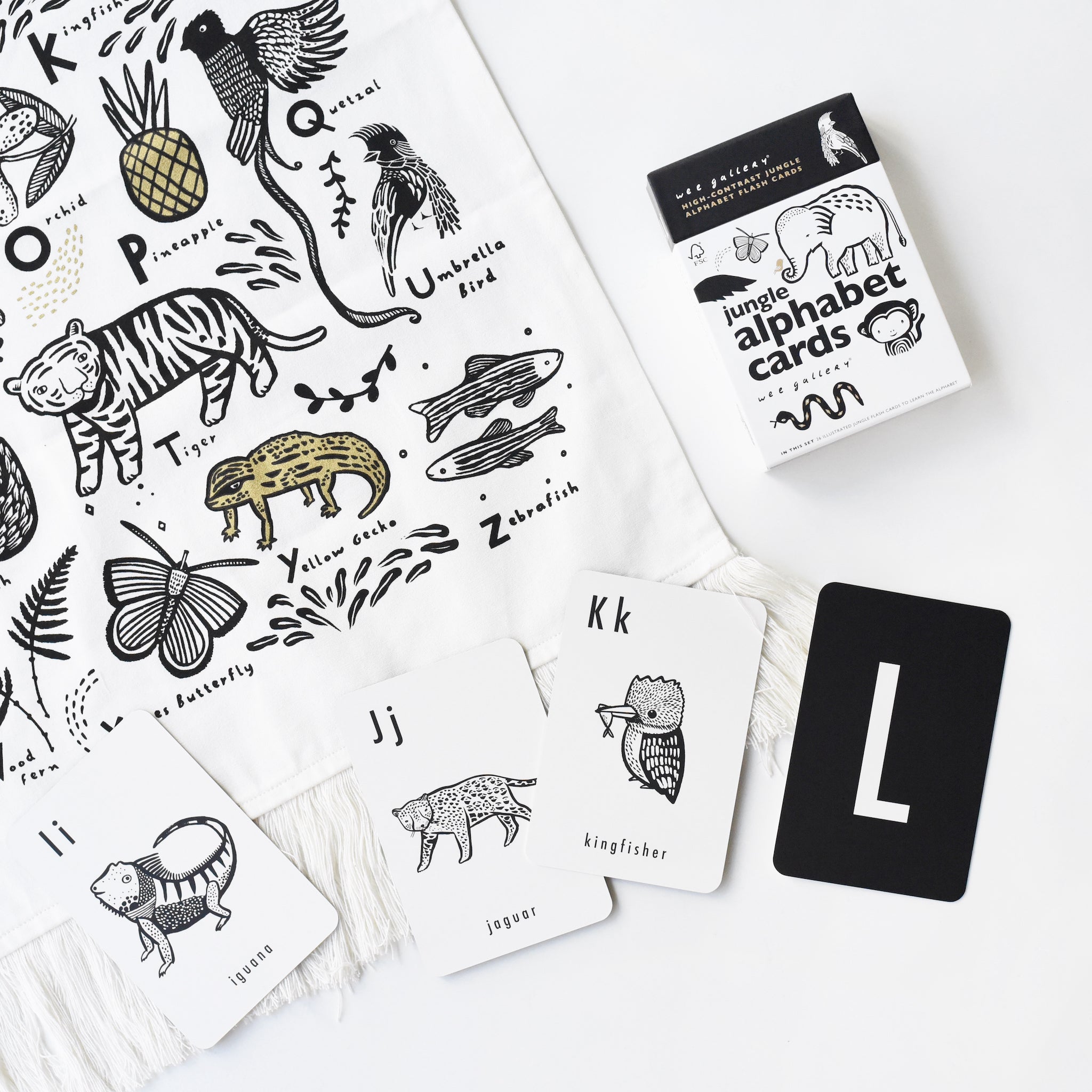 Wee Gallery Jungle Alphabet Cards | Playroom Avenue