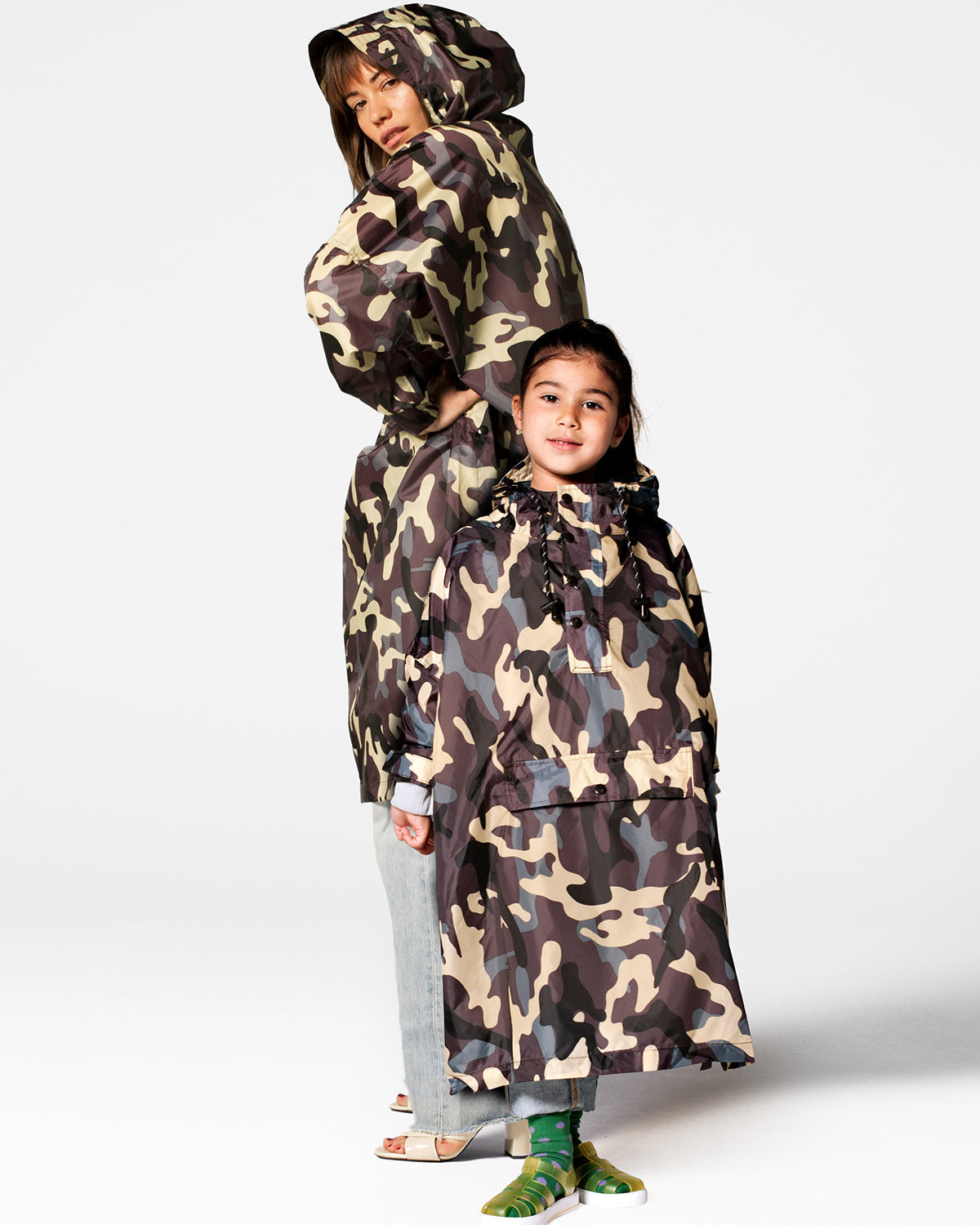 Rainkiss Kids Rain Poncho Jungle Camo | Playroom Avenue