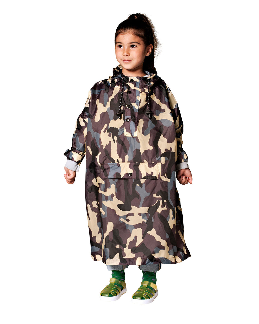 Rainkiss Kids Rain Poncho Jungle Camo | Playroom Avenue