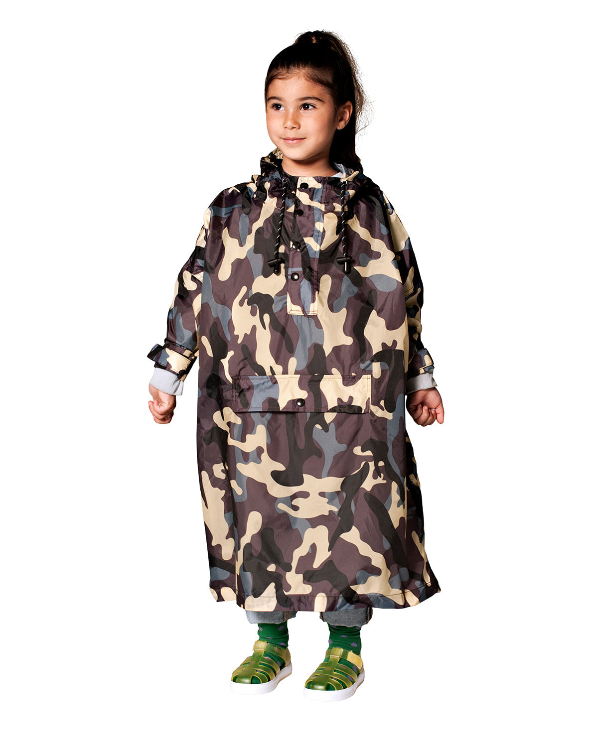 Rainkiss Kids Rain Poncho Jungle Camo | Playroom Avenue