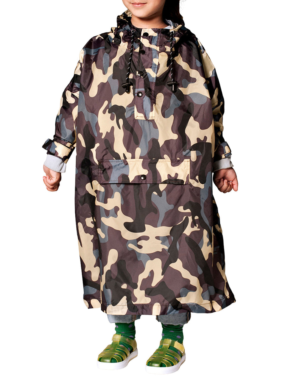 Rainkiss Kids Rain Poncho Jungle Camo | Playroom Avenue