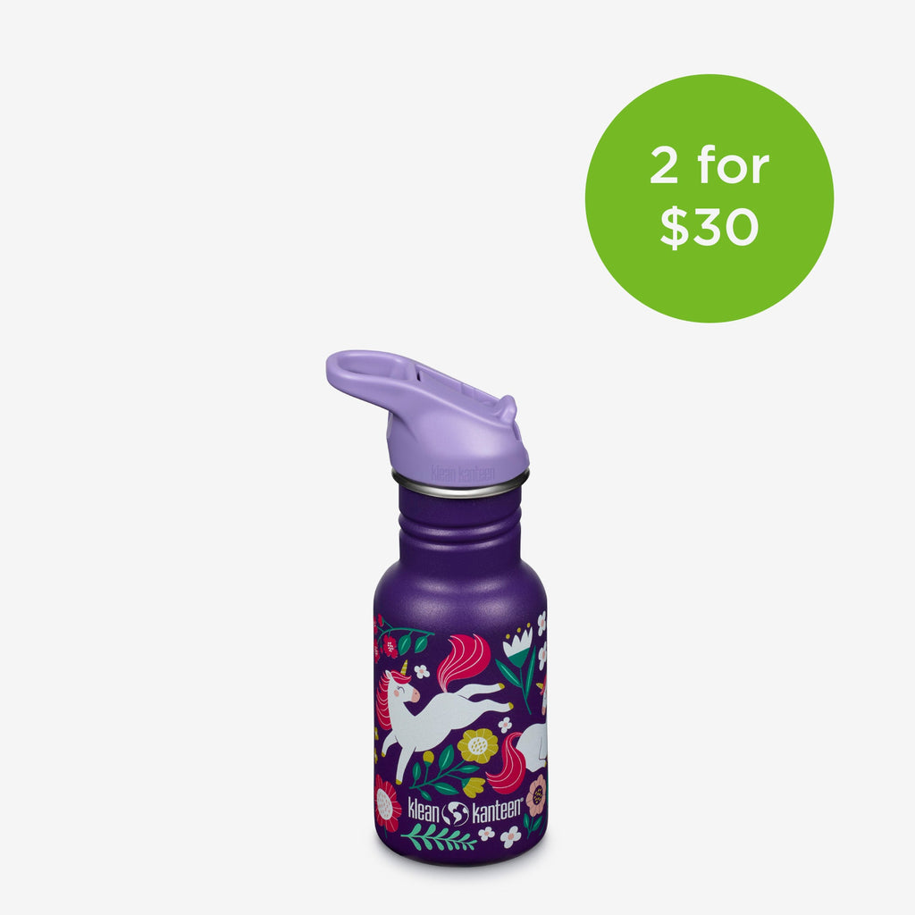 Klean Kanteen 12oz Kid's Classic with Flip Seal Sport Cap