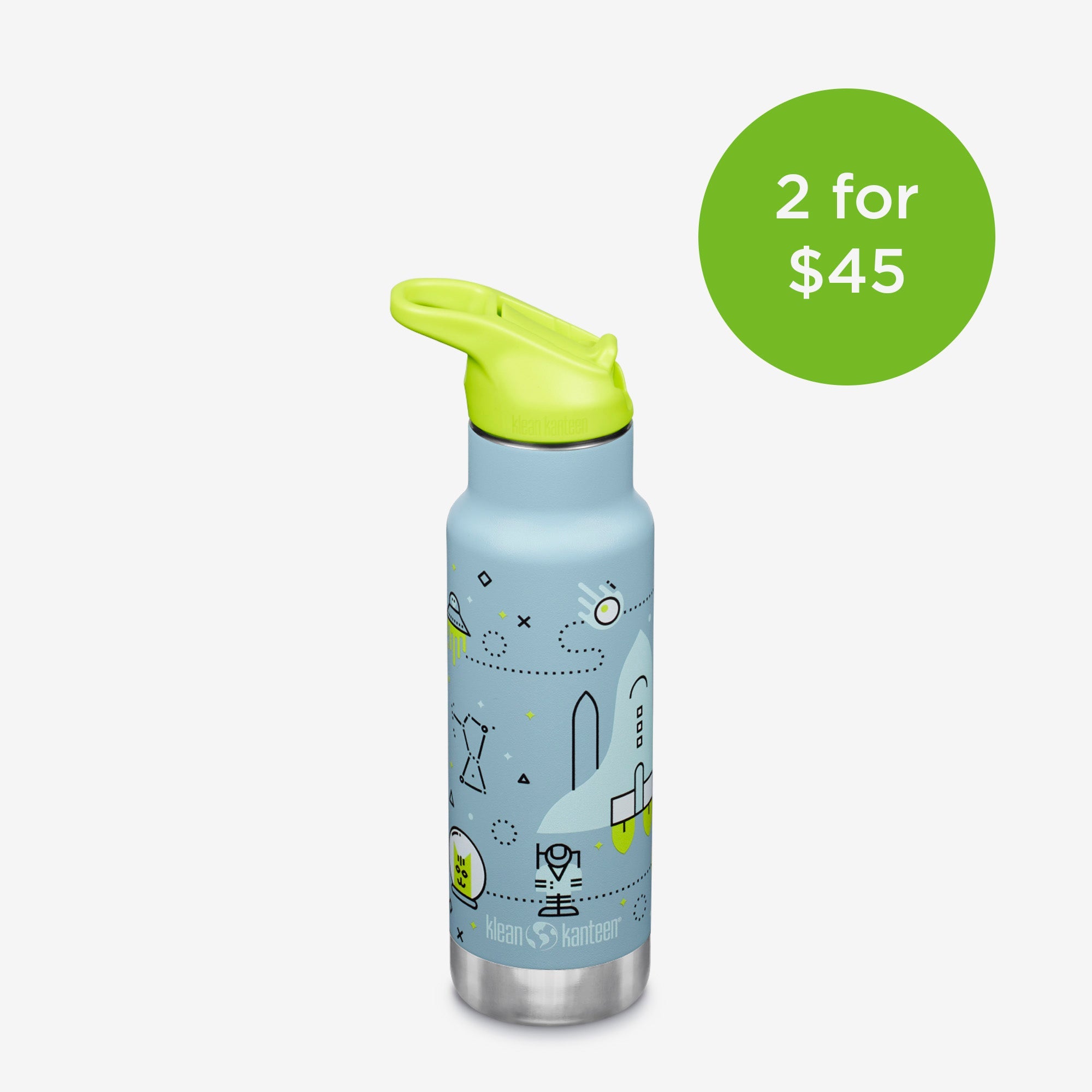Klean Kanteen 12oz Kid's Classic with Flip Seal Sport Cap