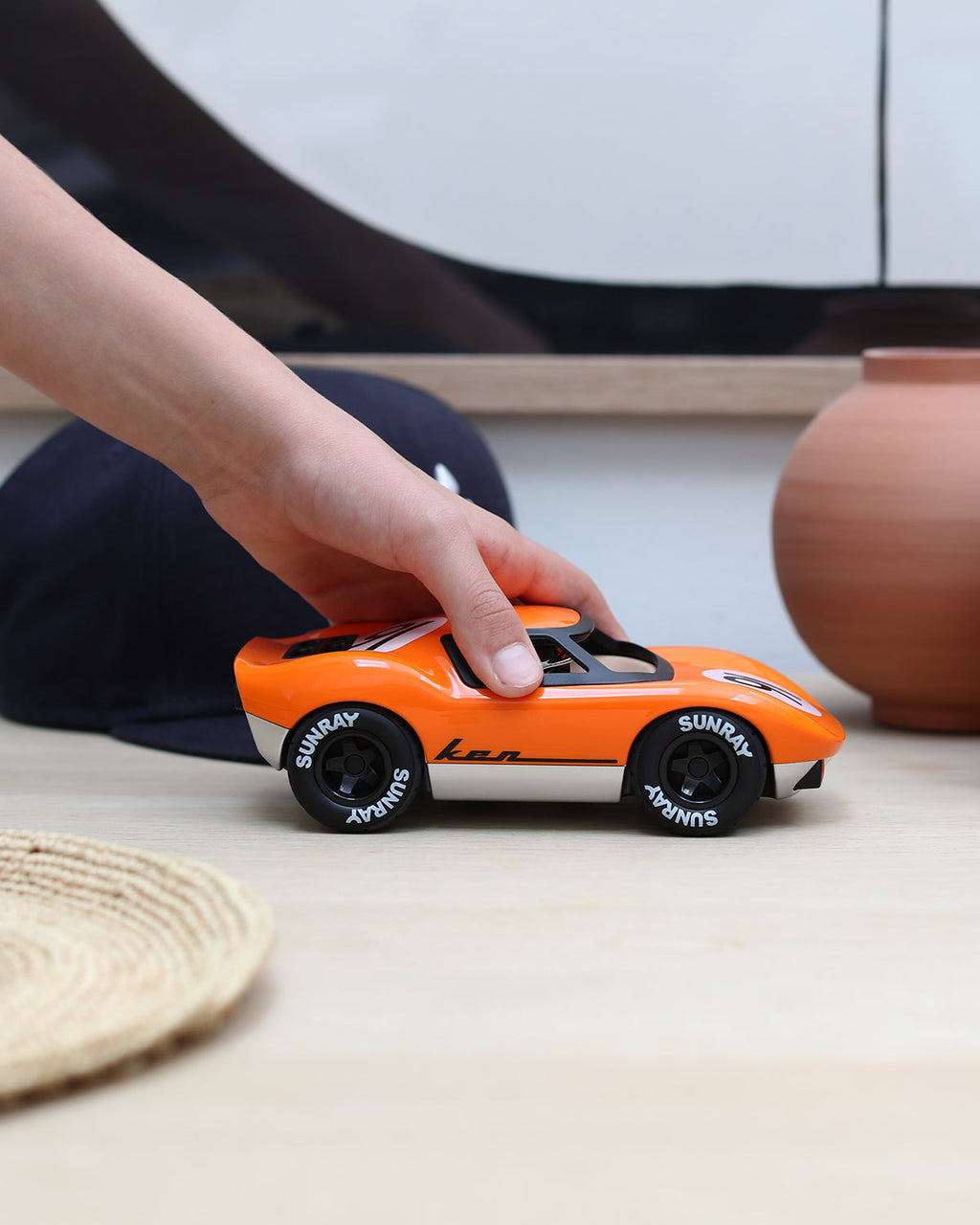 Playforever Car MINI KEN GIBSON Orange | Playroom Avenue