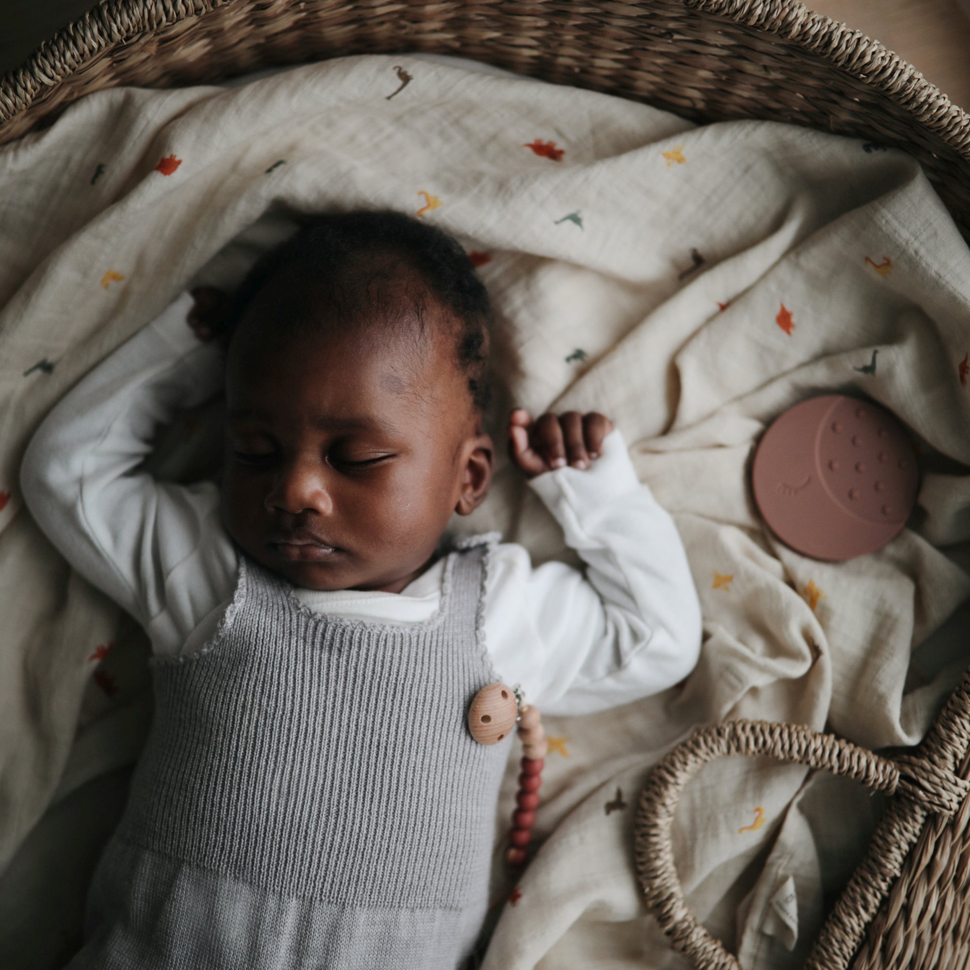 Mushie Organic Cotton Muslin Swaddle Blanket | Playroom Avenue