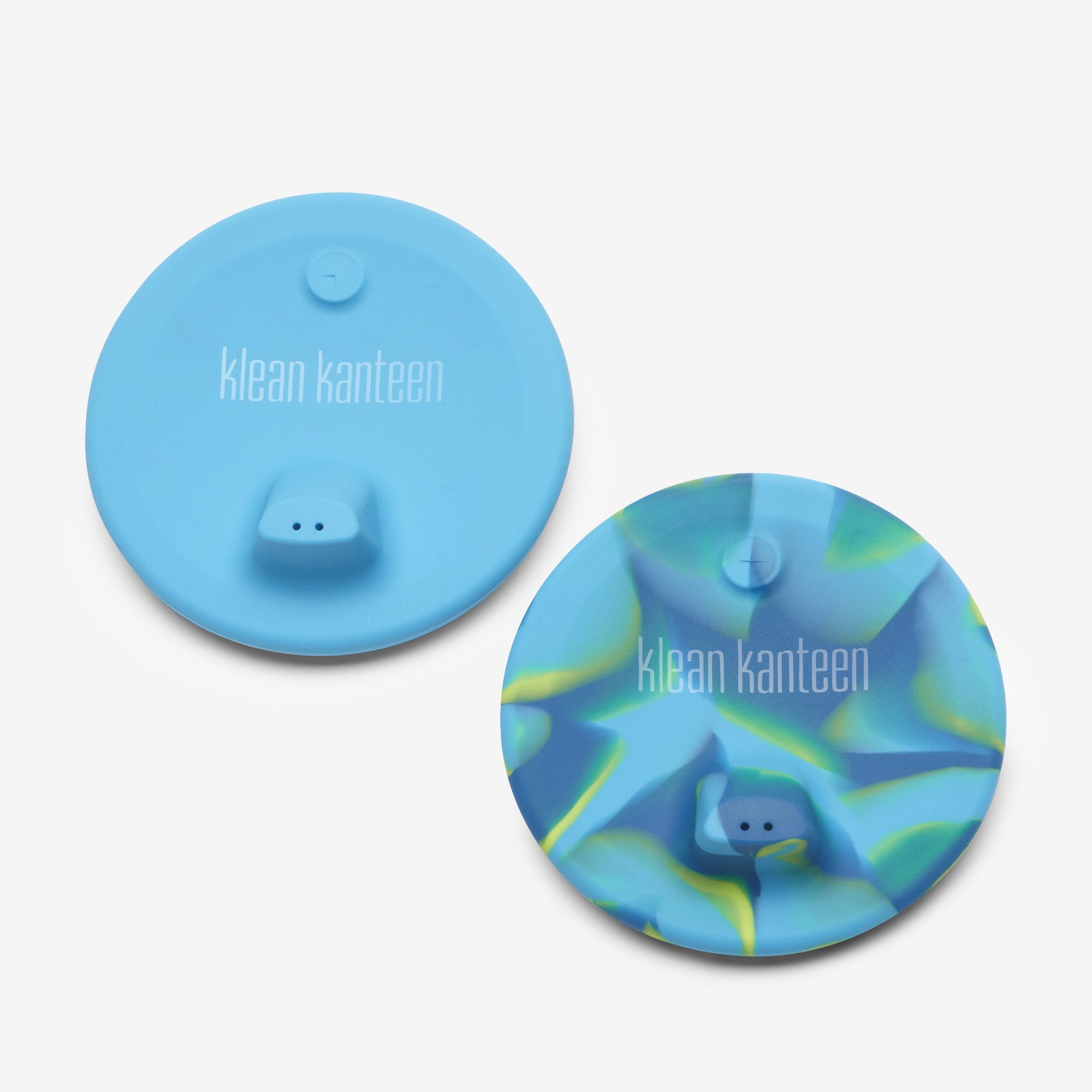 Klean Kanteen Kid's Cup Sippy Lid 2-Pack Blue Tie Dye | Playroom Avenue