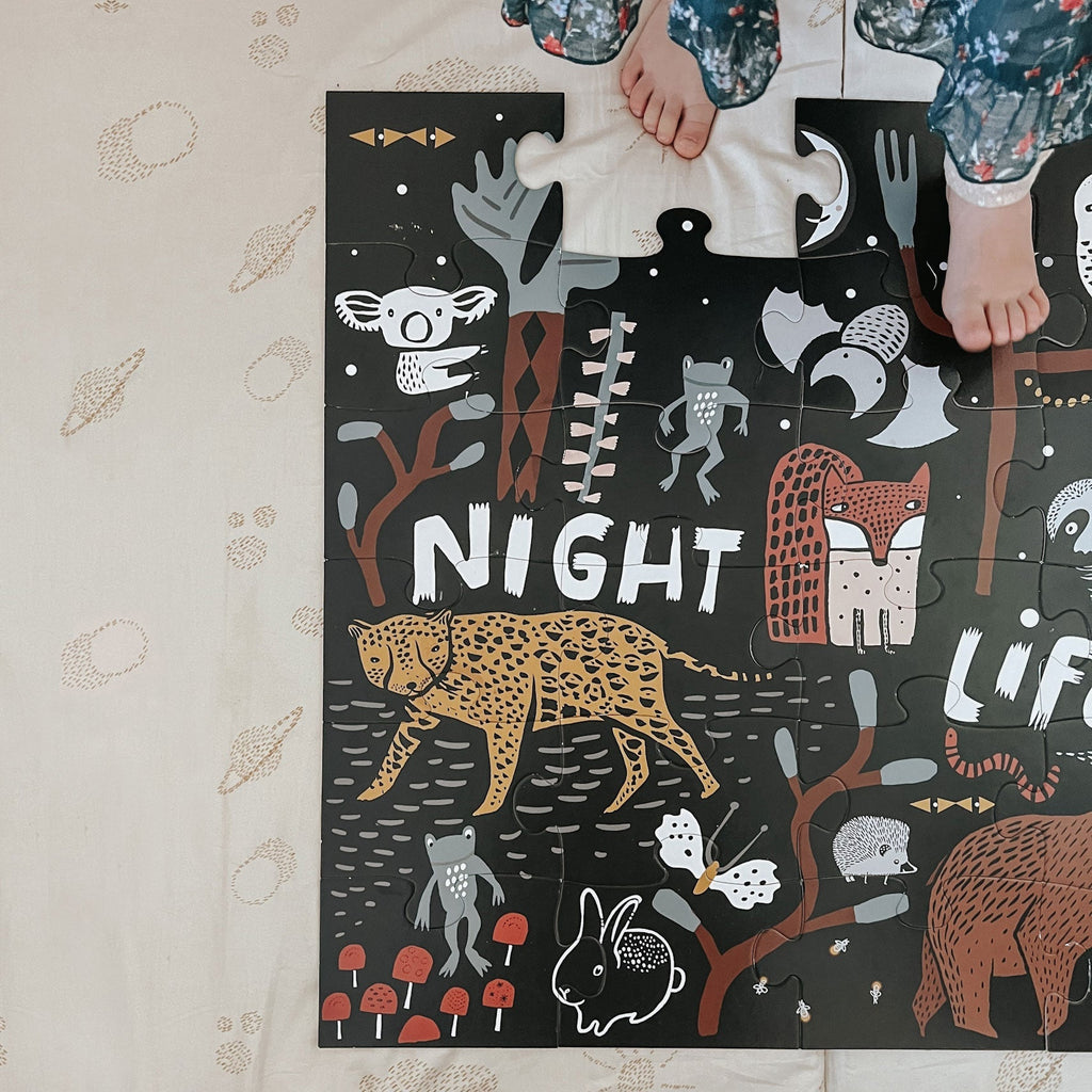 Wee Gallery Night Life Floor Puzzle | Playroom Avenue