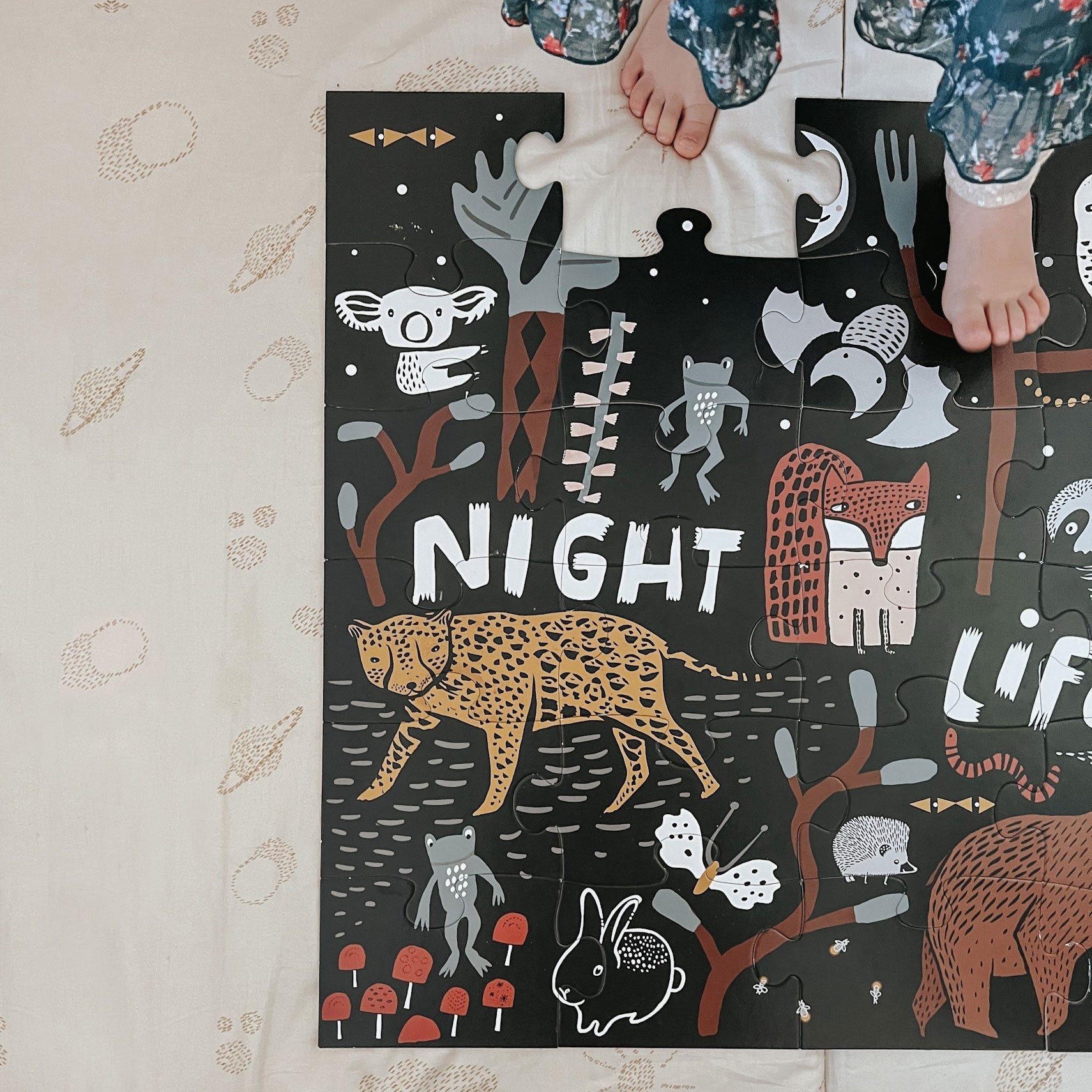 Wee Gallery Night Life Floor Puzzle | Playroom Avenue
