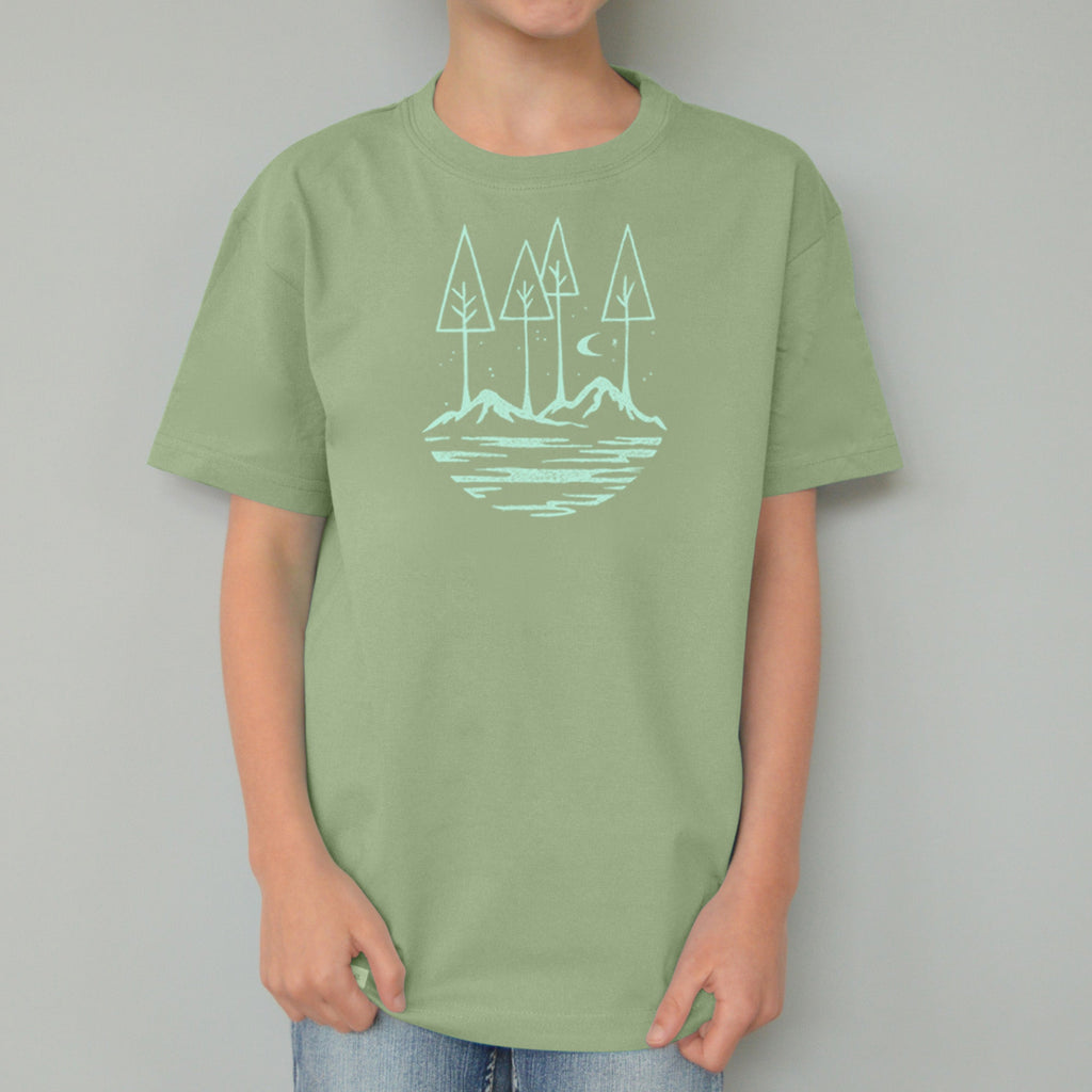 Uni-T "All Good Things" Nature T-Shirt for Kids Sage | Playroom Avenue
