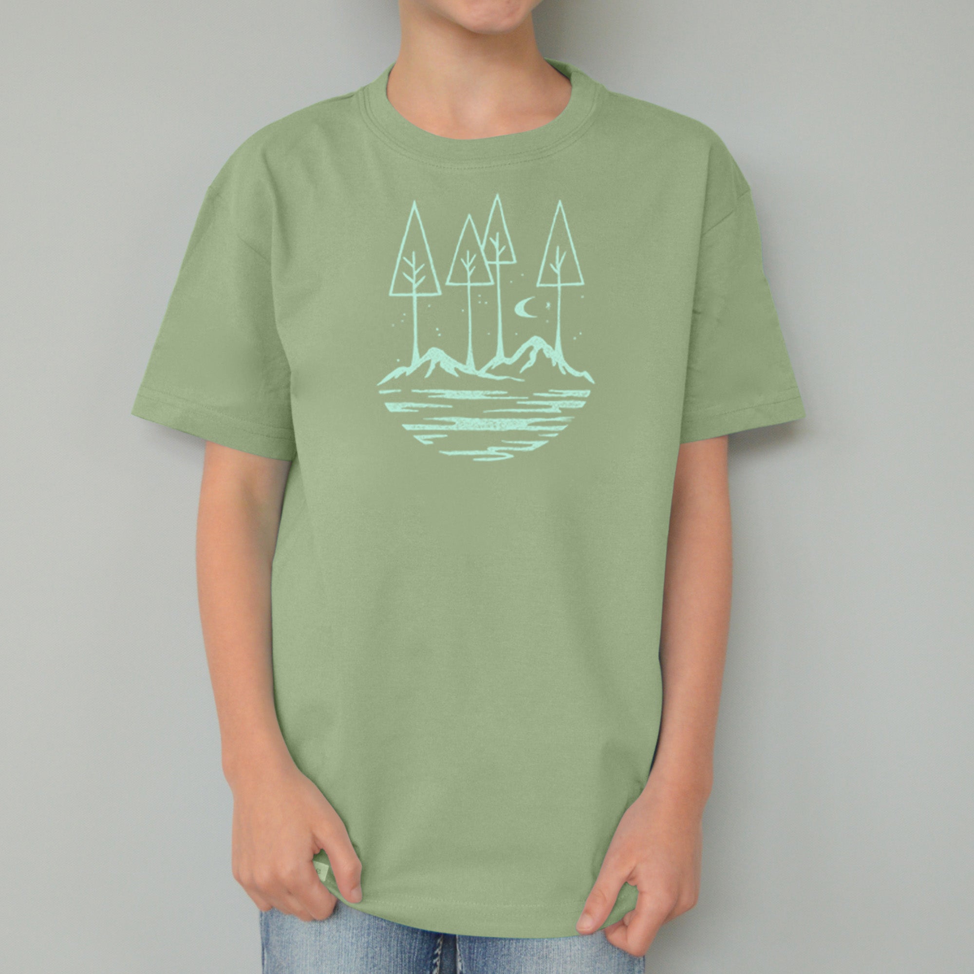 Uni-T "All Good Things" Nature T-Shirt for Kids Sage | Playroom Avenue
