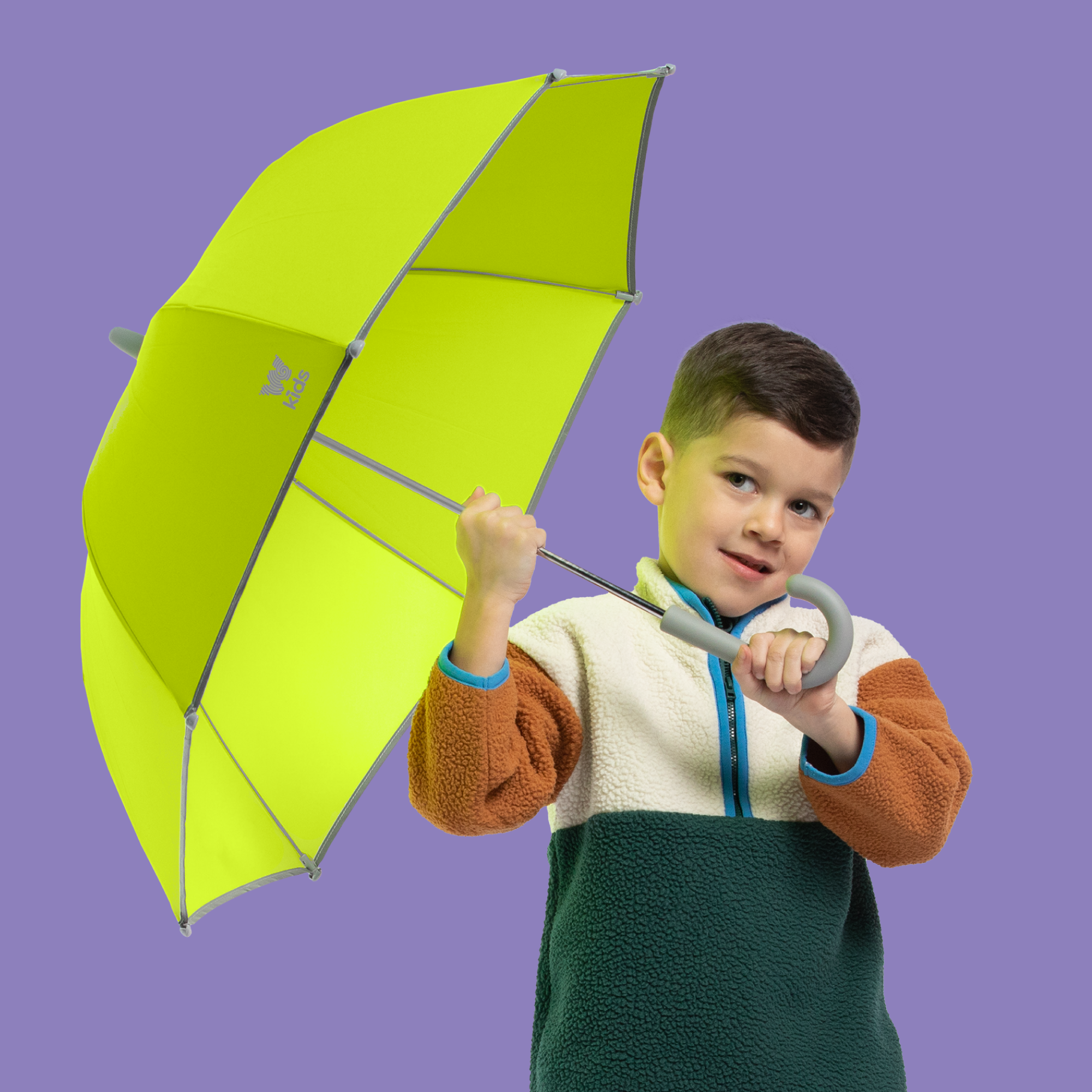 Weatherman Kids Umbrella – Neon Yellow