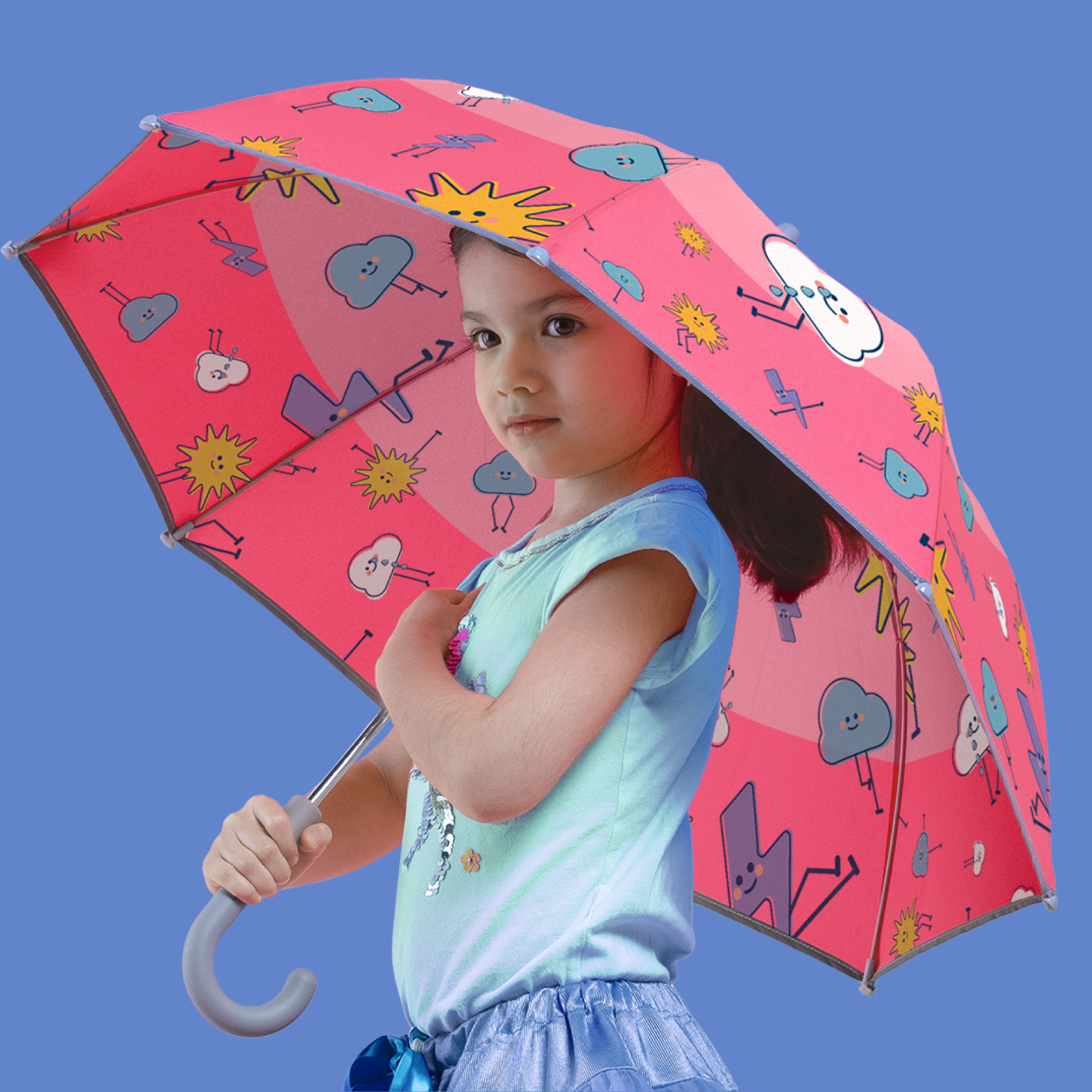 Weatherman Kids Umbrella – Sunrise Pink