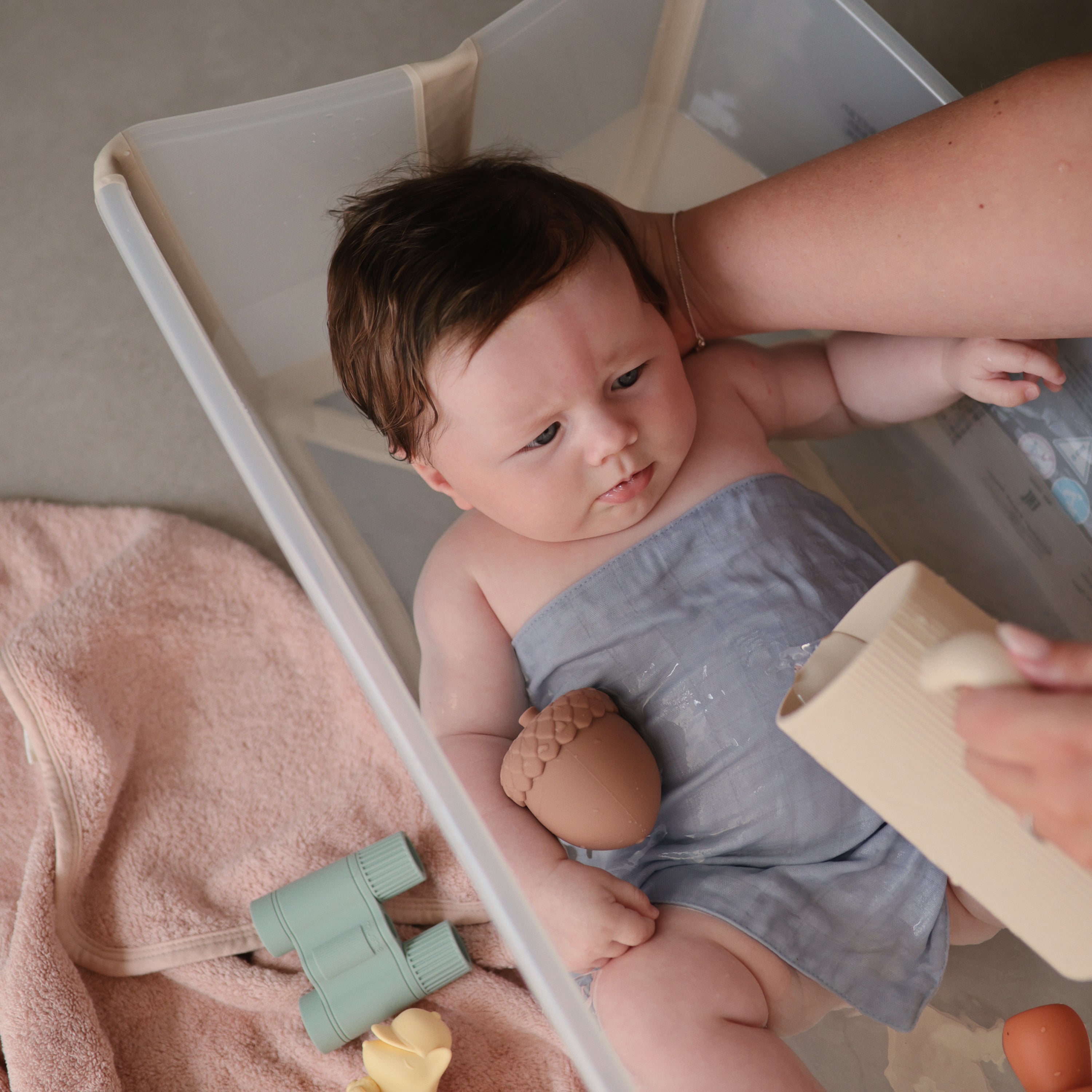 Mushie Organic Cotton Muslin Cloths 3-Pack | Playroom Avenue