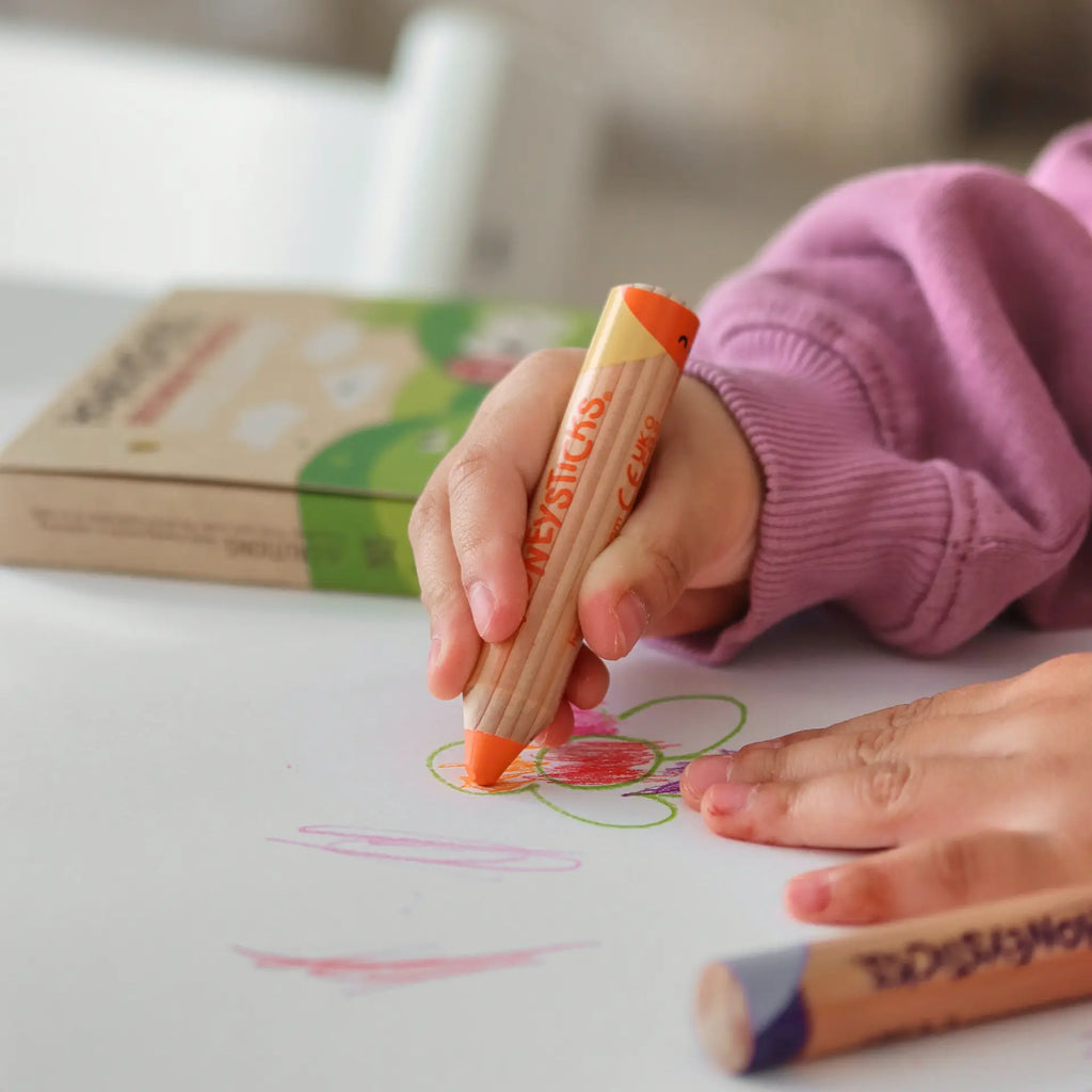 Honeysticks Magic 3-in-1 Beeswax Pencils Little Learners 7pk | Playroom Avenue