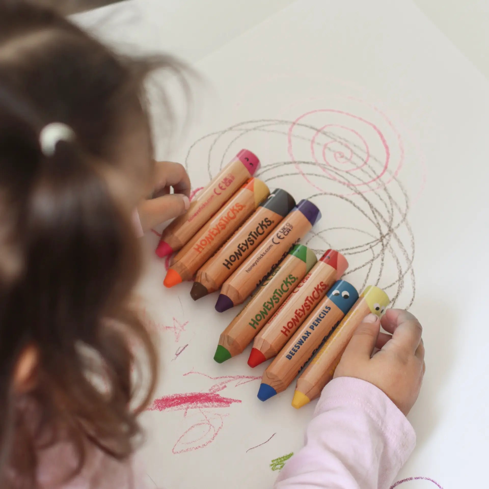 Honeysticks Magic 3-in-1 Beeswax Pencils Little Learners 7pk | Playroom Avenue