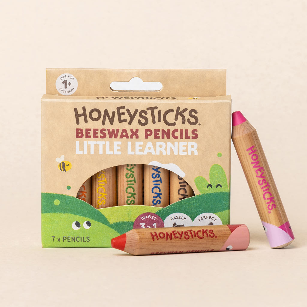 Honeysticks Magic 3-in-1 Beeswax Pencils Little Learners 7pk | Playroom Avenue