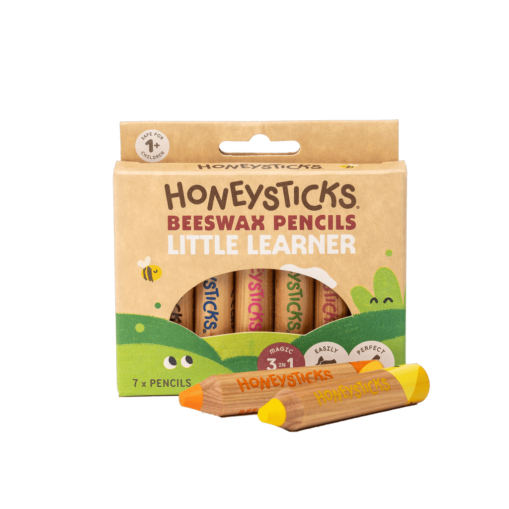 Honeysticks Magic 3-in-1 Beeswax Pencils Little Learners 7pk | Playroom Avenue