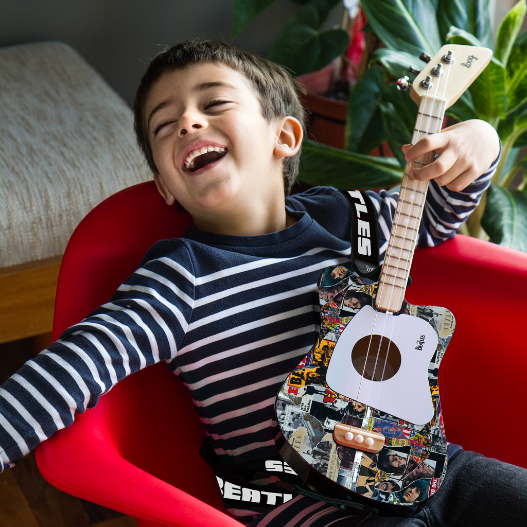 Beatles + loog mini guitar | Playroom Avenue