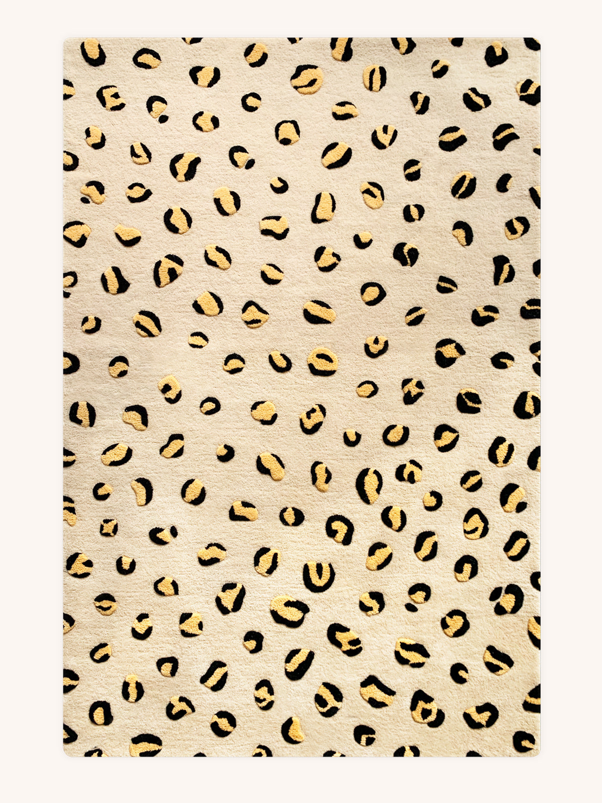 Maison Deux Rug LEOPARD Beige / Brown and Black Print 6.5 x 9.8ft | Playroom Avenue
