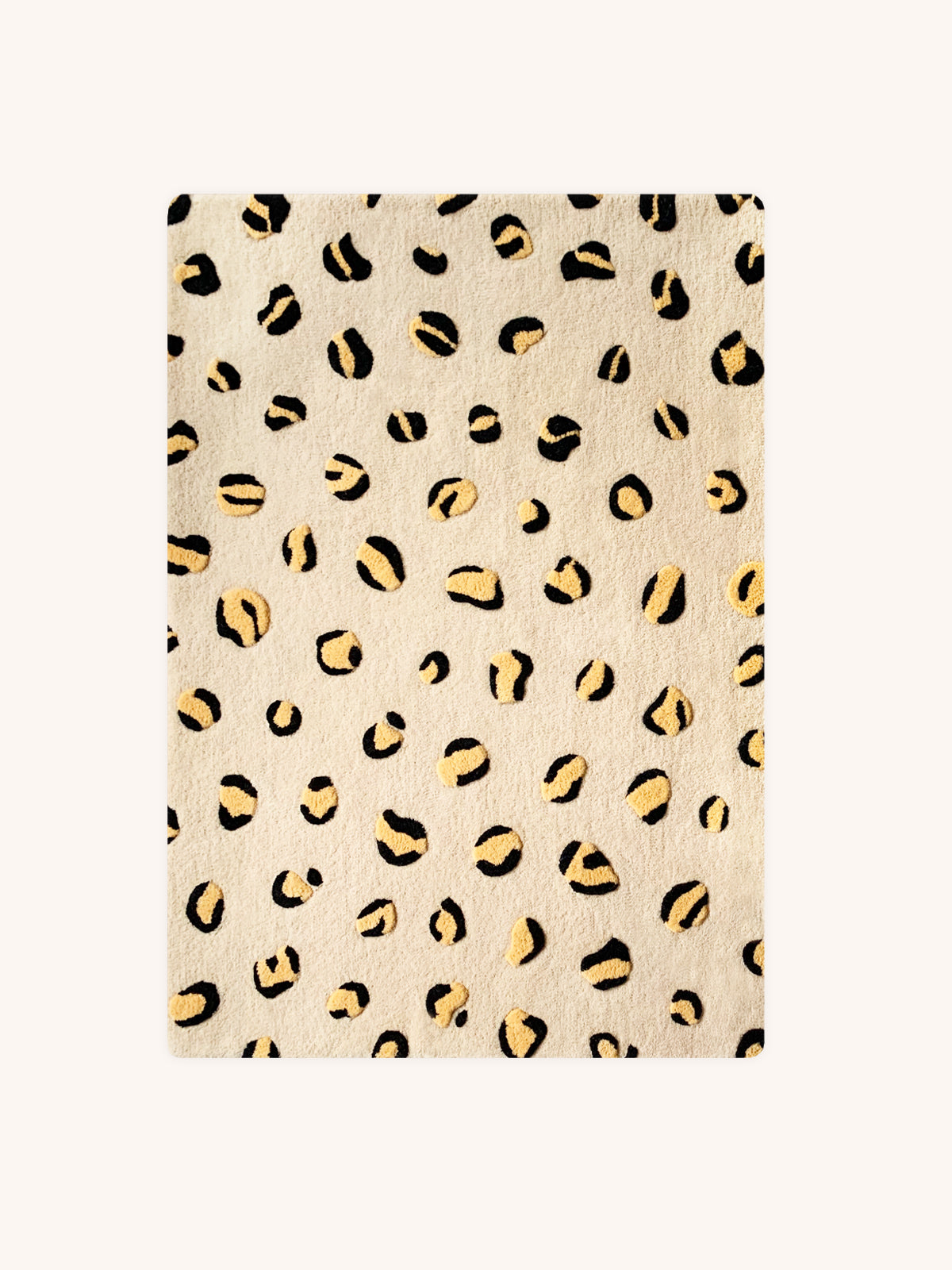 Maison Deux Rug LEOPARD Beige / Brown and Black Print 2.6 x 3.9ft | Playroom Avenue