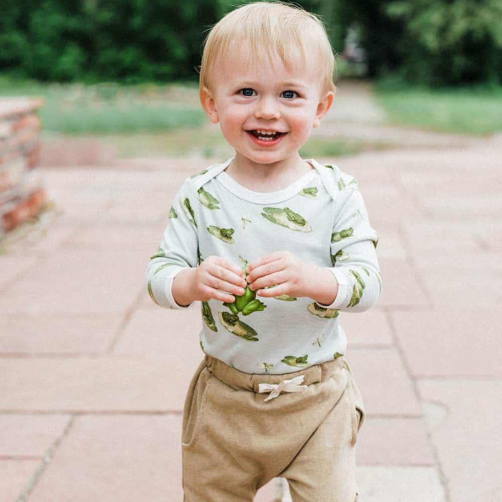 Milkbarn Strawberry Organic Cotton Long Sleeve One Piece | Playroom Avenue