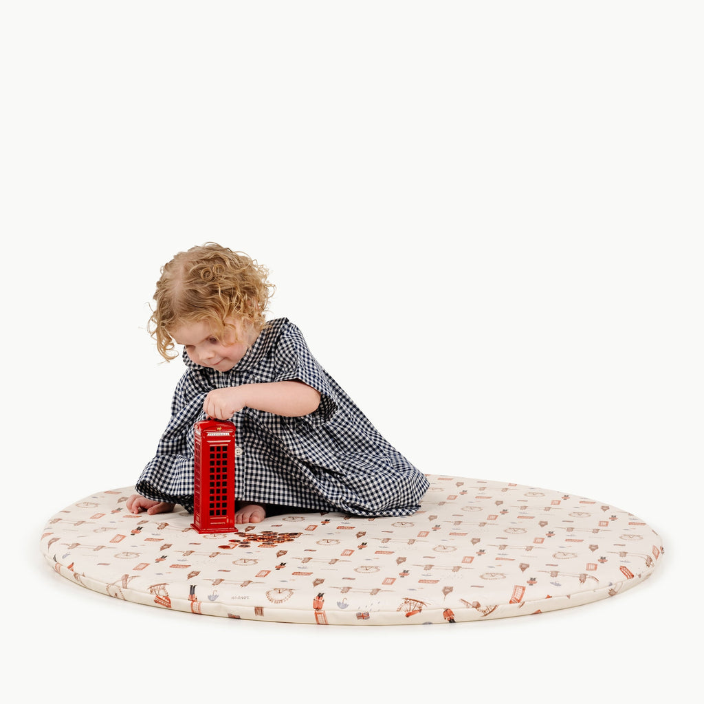 Wholesale Padded Mini Playmat London Circle | Playroom Avenue