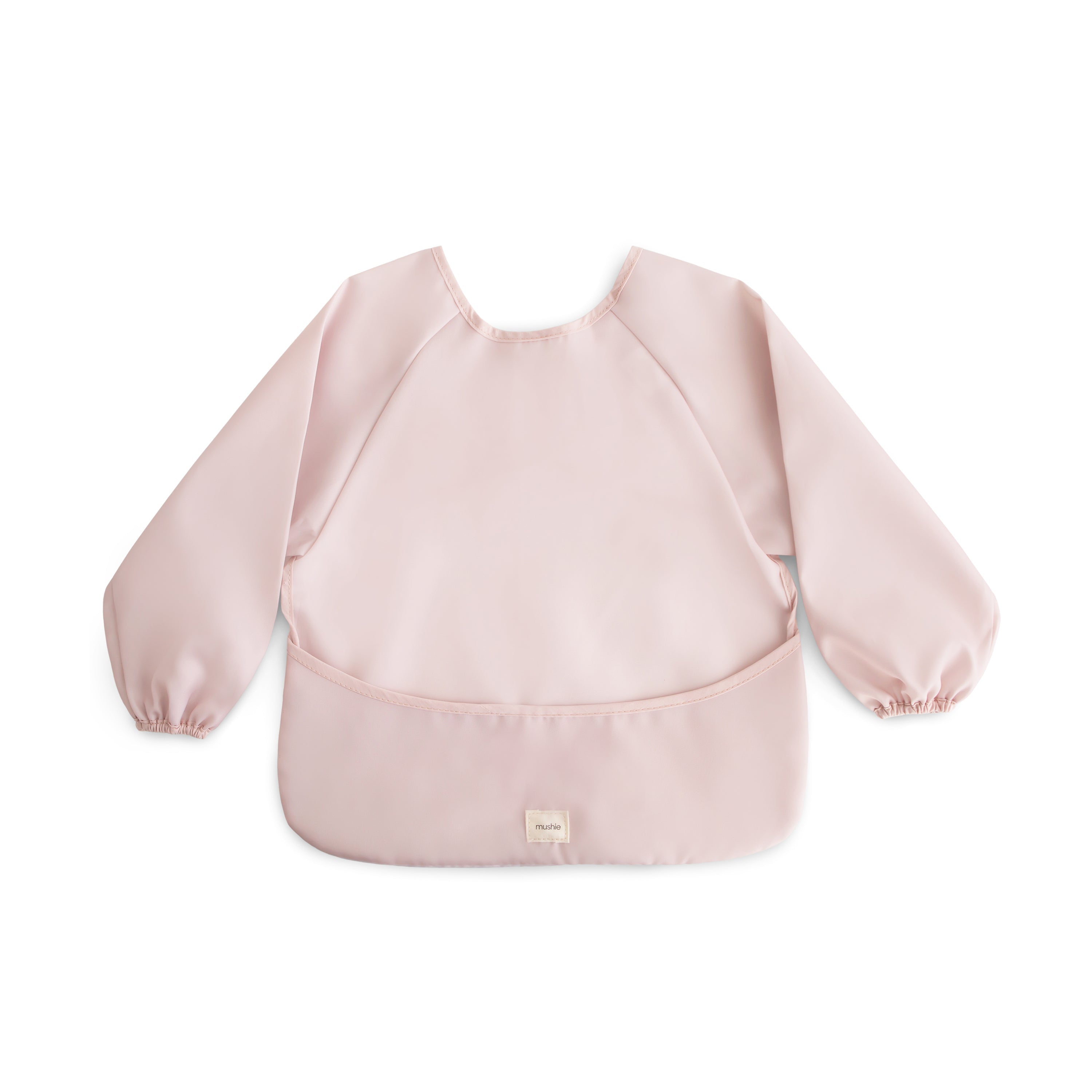 Mushie Long Sleeve Bib Blush | Playroom Avenue