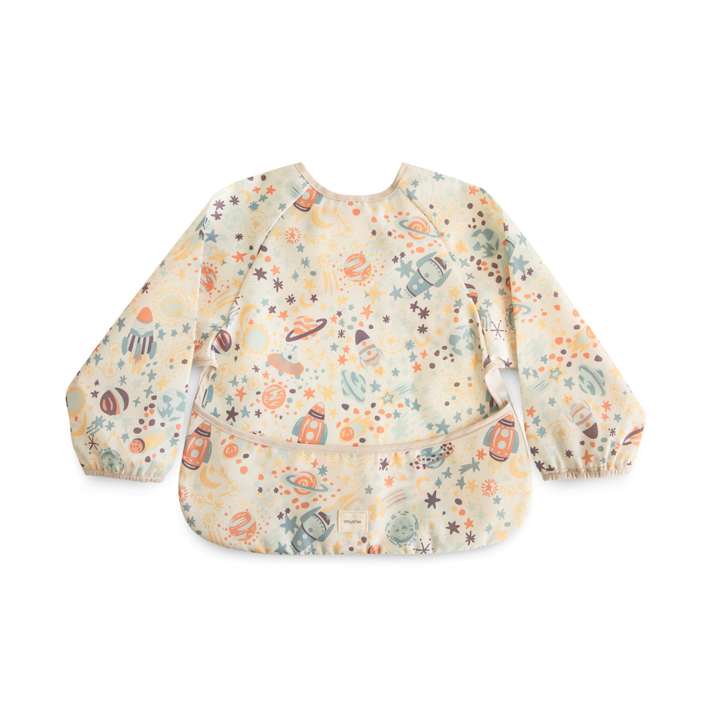 Mushie Long Sleeve Bib Space | Playroom Avenue