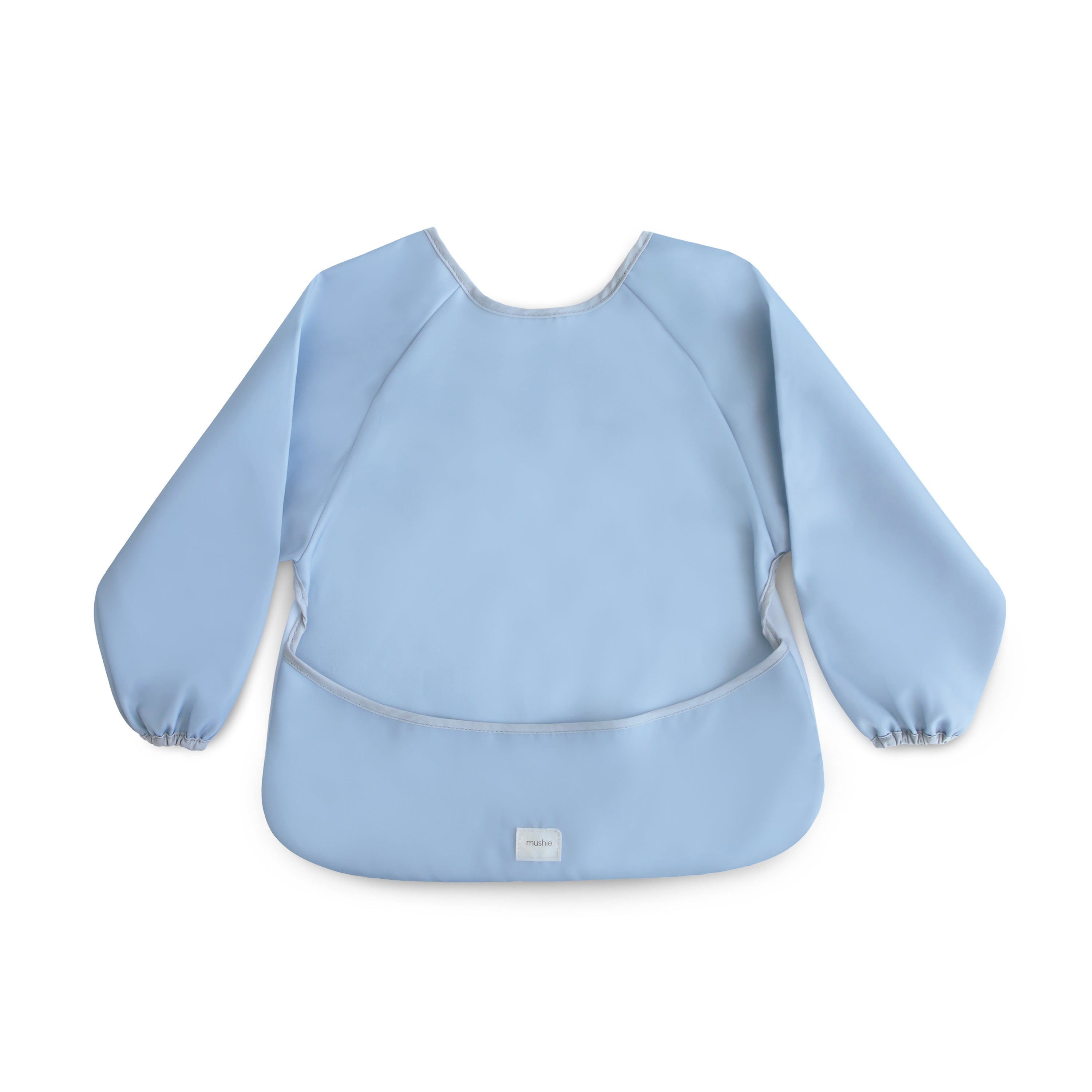 Mushie Long Sleeve Bib Tradewinds | Playroom Avenue