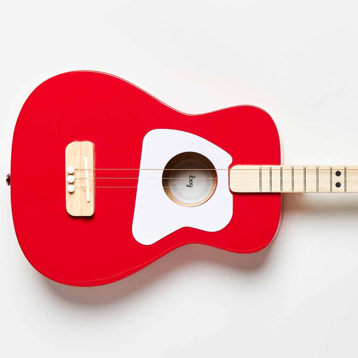 Loog Pro Acoustic Guitar Red