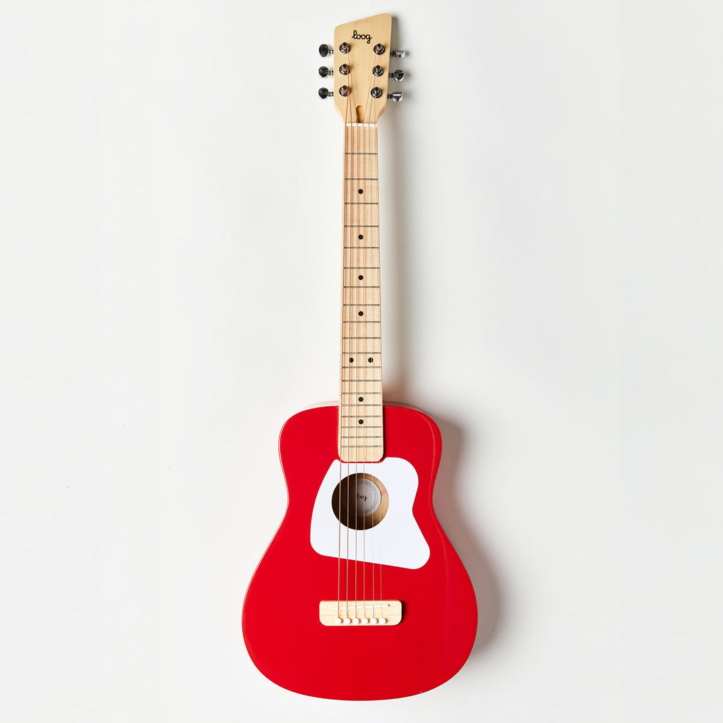 loog pro 6 acoustic Red | Playroom Avenue