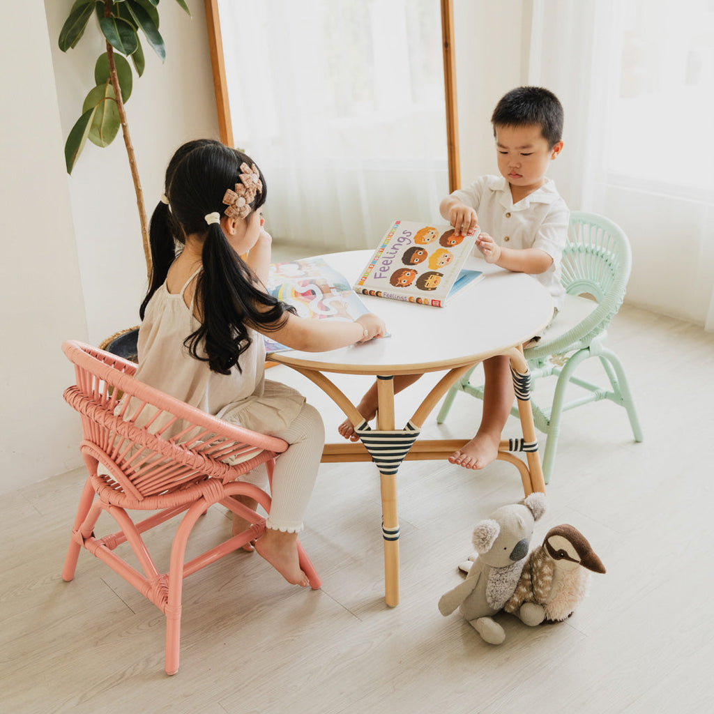 Momiji Maya Kids Chair - Peach Pink | Playroom Avenue