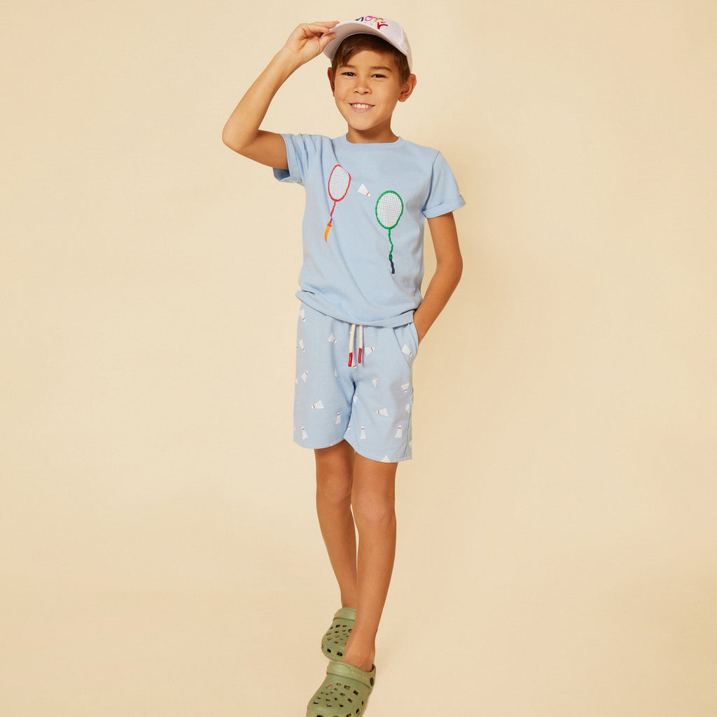 Mon Coeur Recycled Cotton Badminton Kid T-Shirt | Playroom Avenue