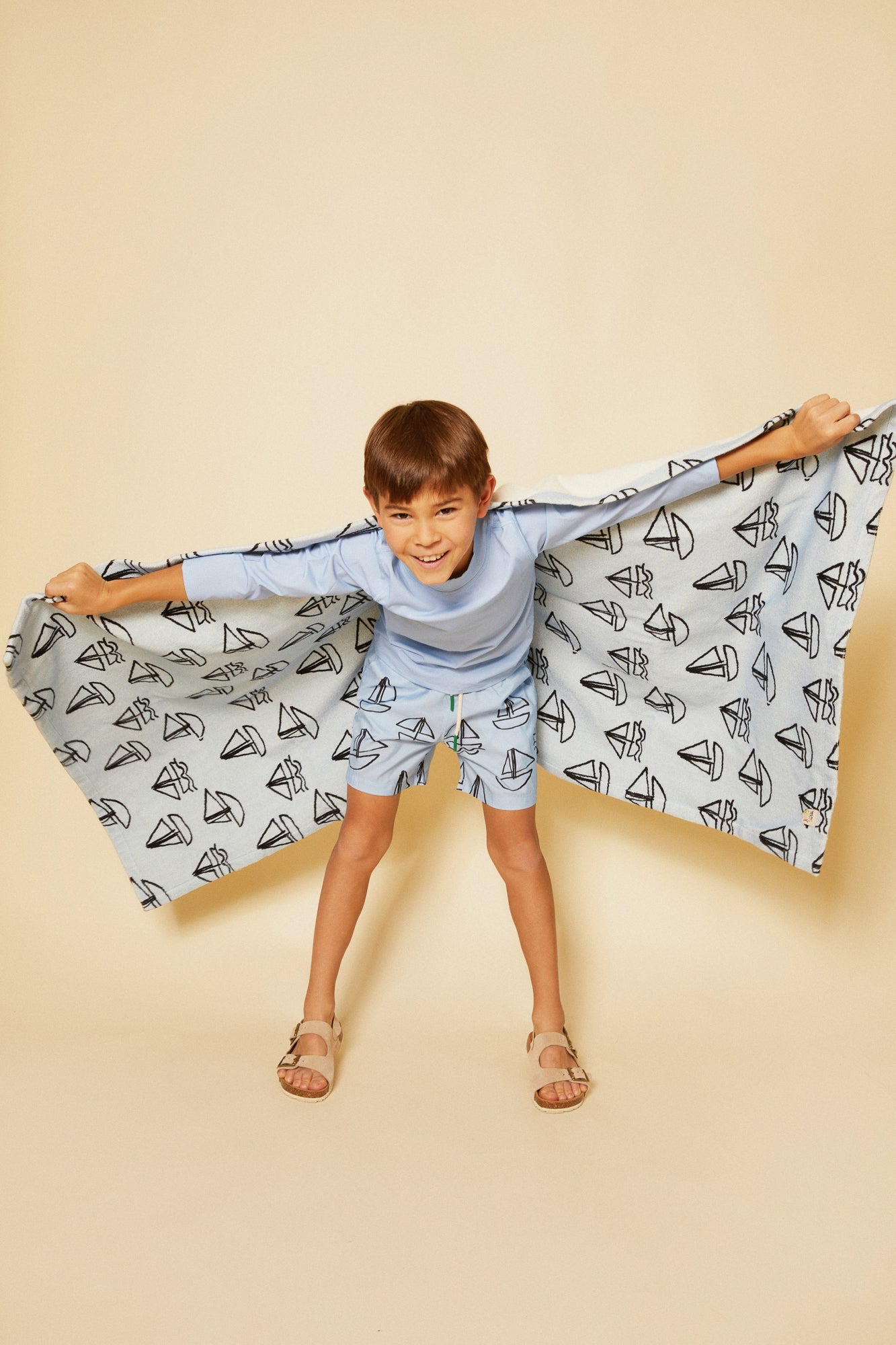 Mon Coeur Sailboats Swim Trunk