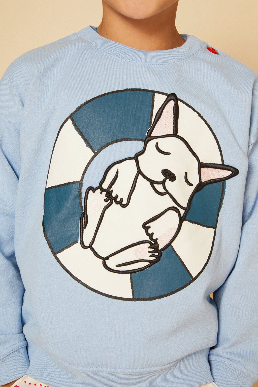 Mon Coeur Recycled Cotton Frenchie Kid Sweatshirt | Playroom Avenue