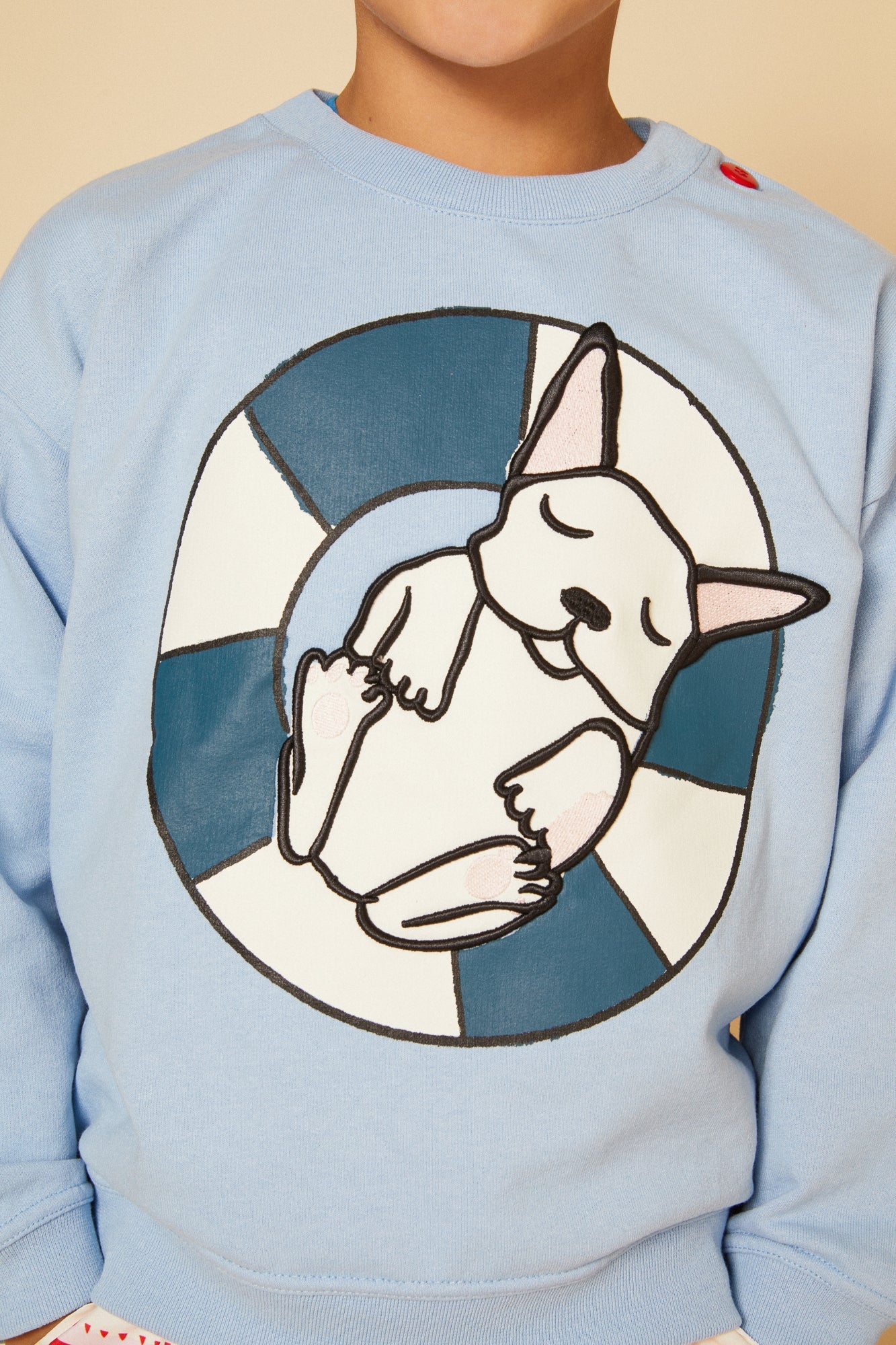 Mon Coeur Recycled Cotton Frenchie Kid Sweatshirt | Playroom Avenue