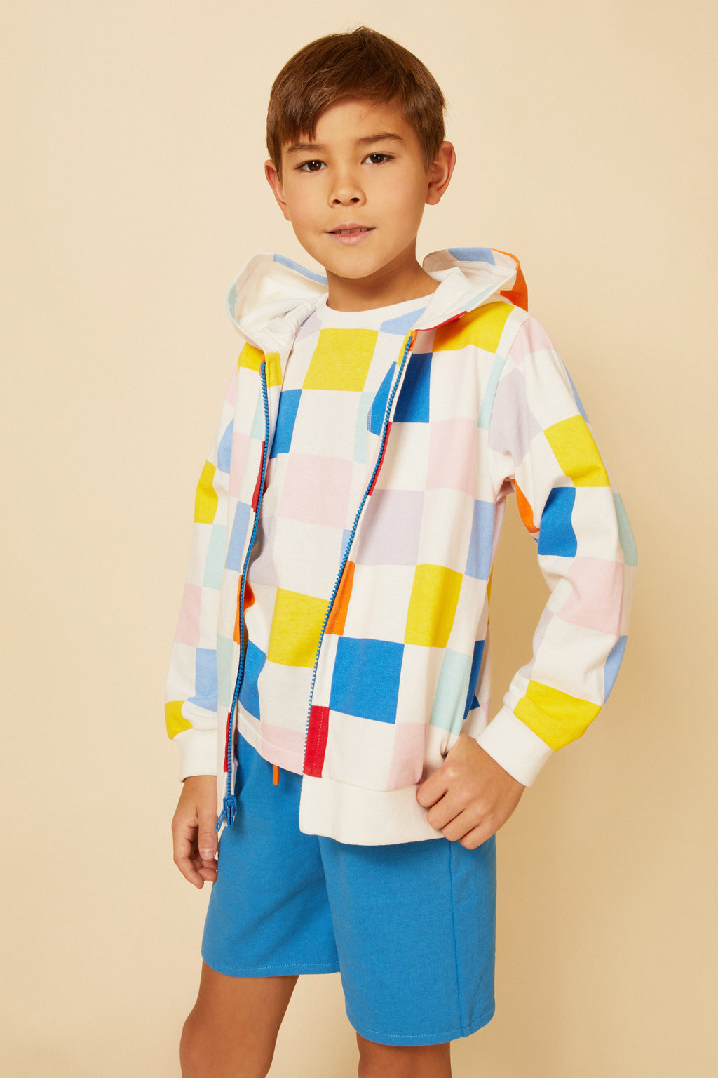 Mon Coeur Recycled Cotton French Blue Kid Short