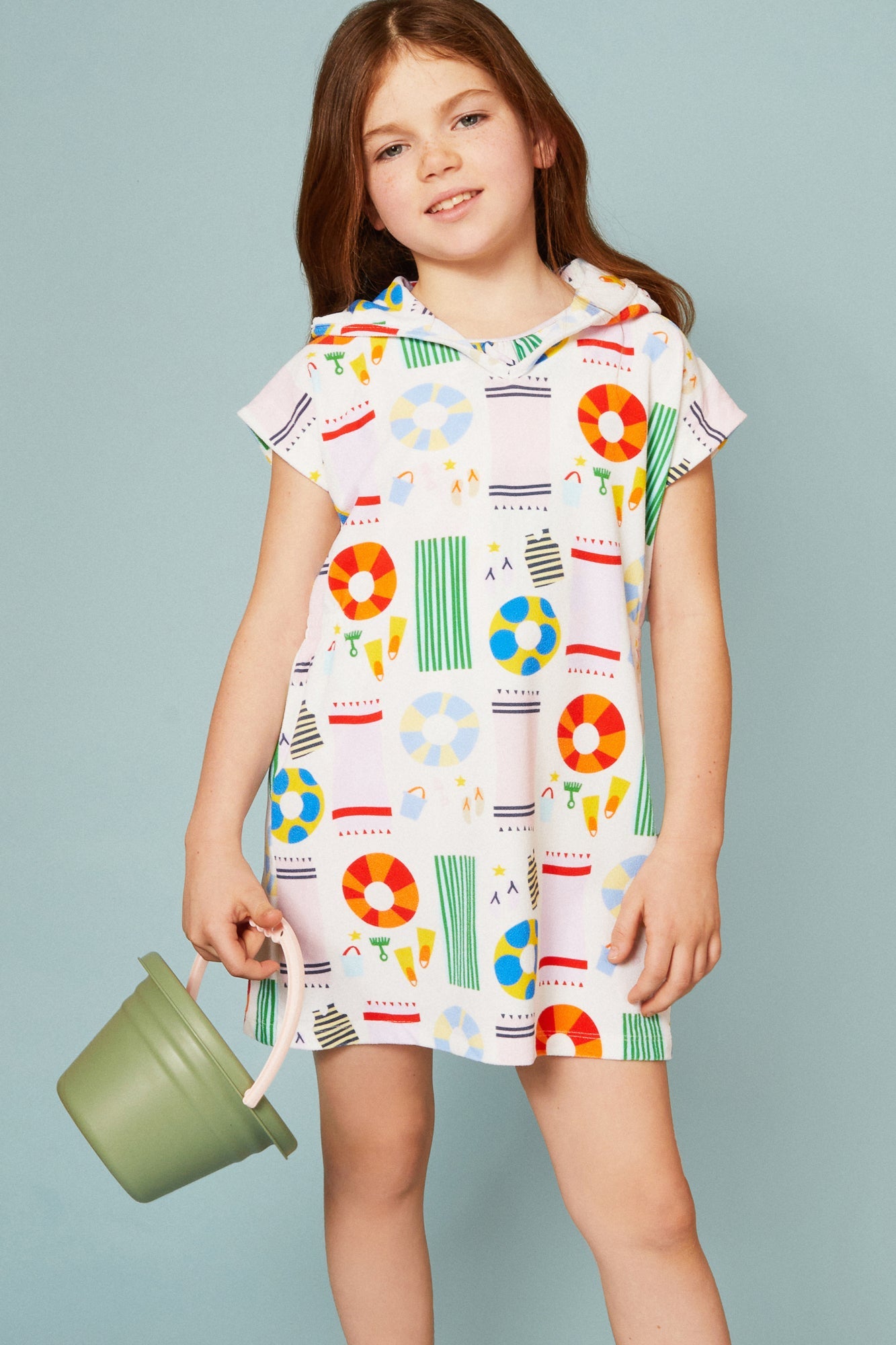 Mon Coeur Recycled Terry Beach Kid Cover Up