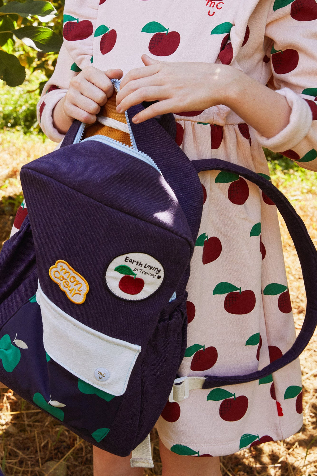 Mon Coeur Recycled Materials Apple Backpack