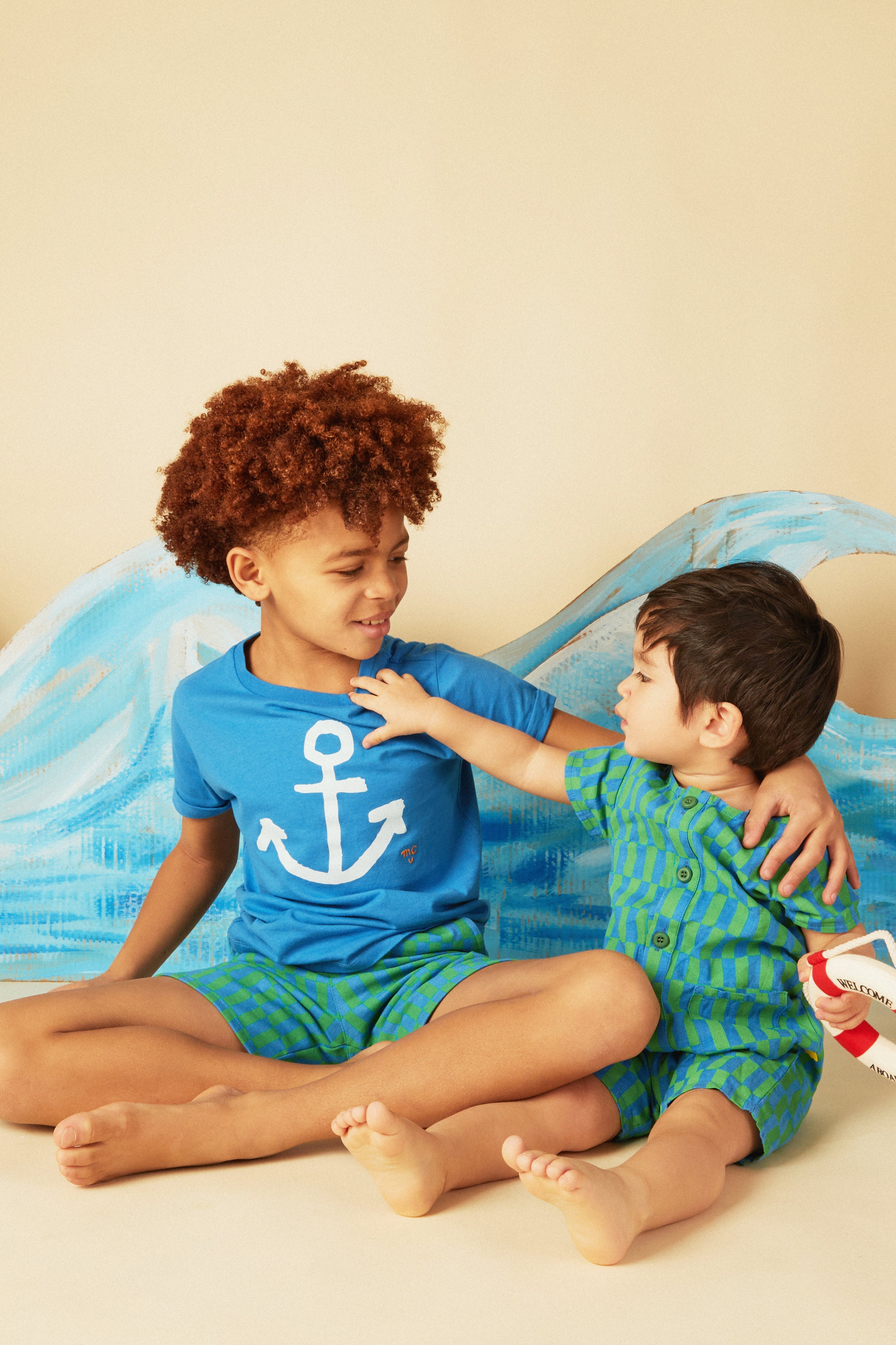 Mon Coeur Recycled Cotton Anchor Kid T-Shirt