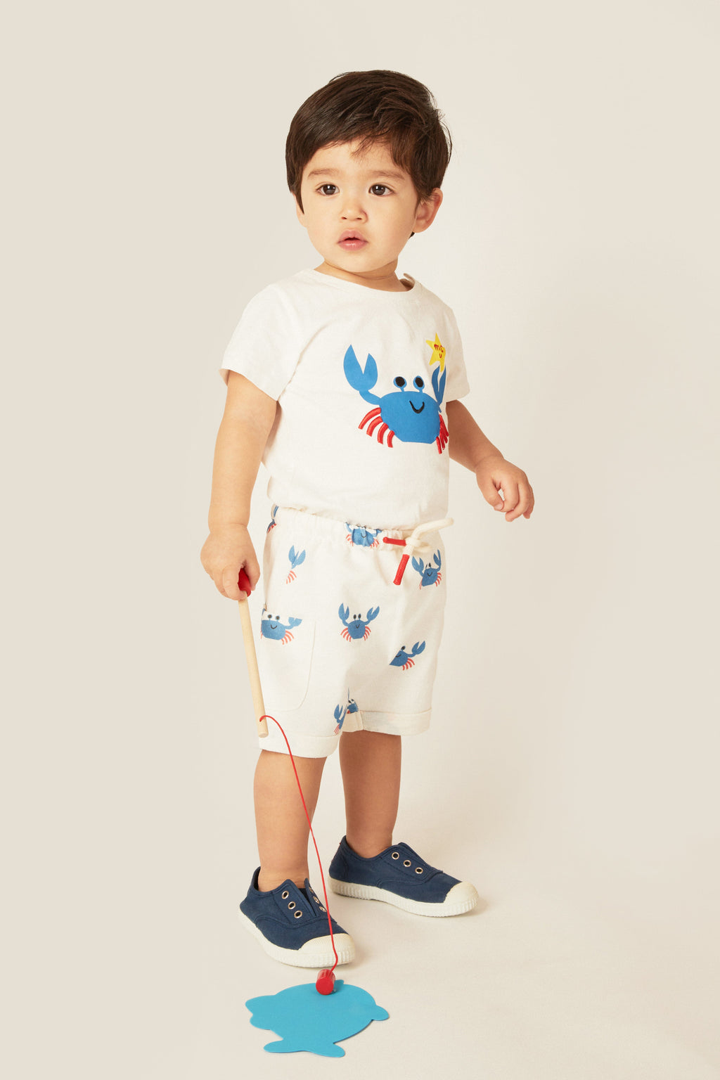 Mon Coeur Recycled Cotton Crab Baby T-Shirt | Playroom Avenue