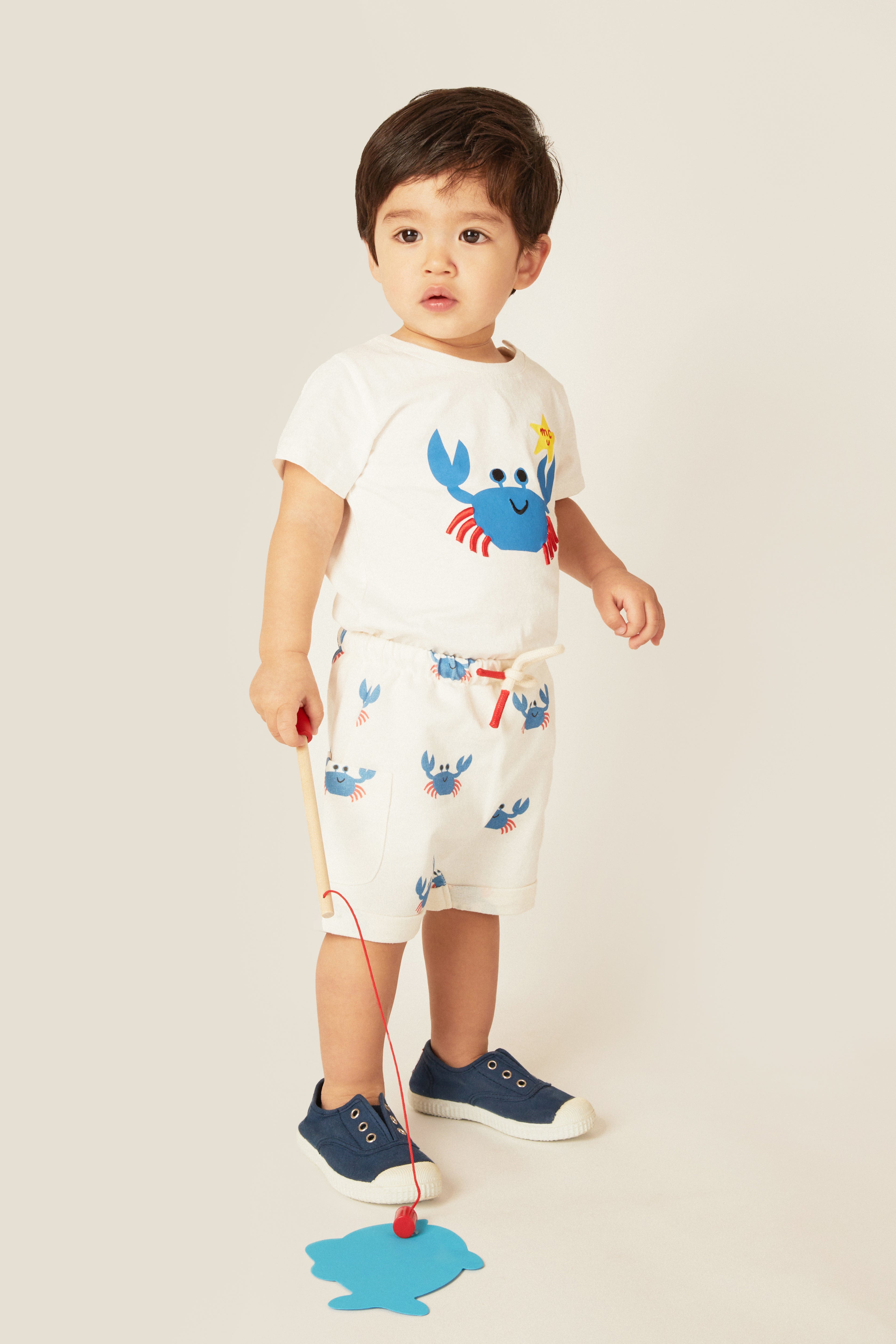 Mon Coeur Recycled Cotton Crab Baby T-Shirt | Playroom Avenue