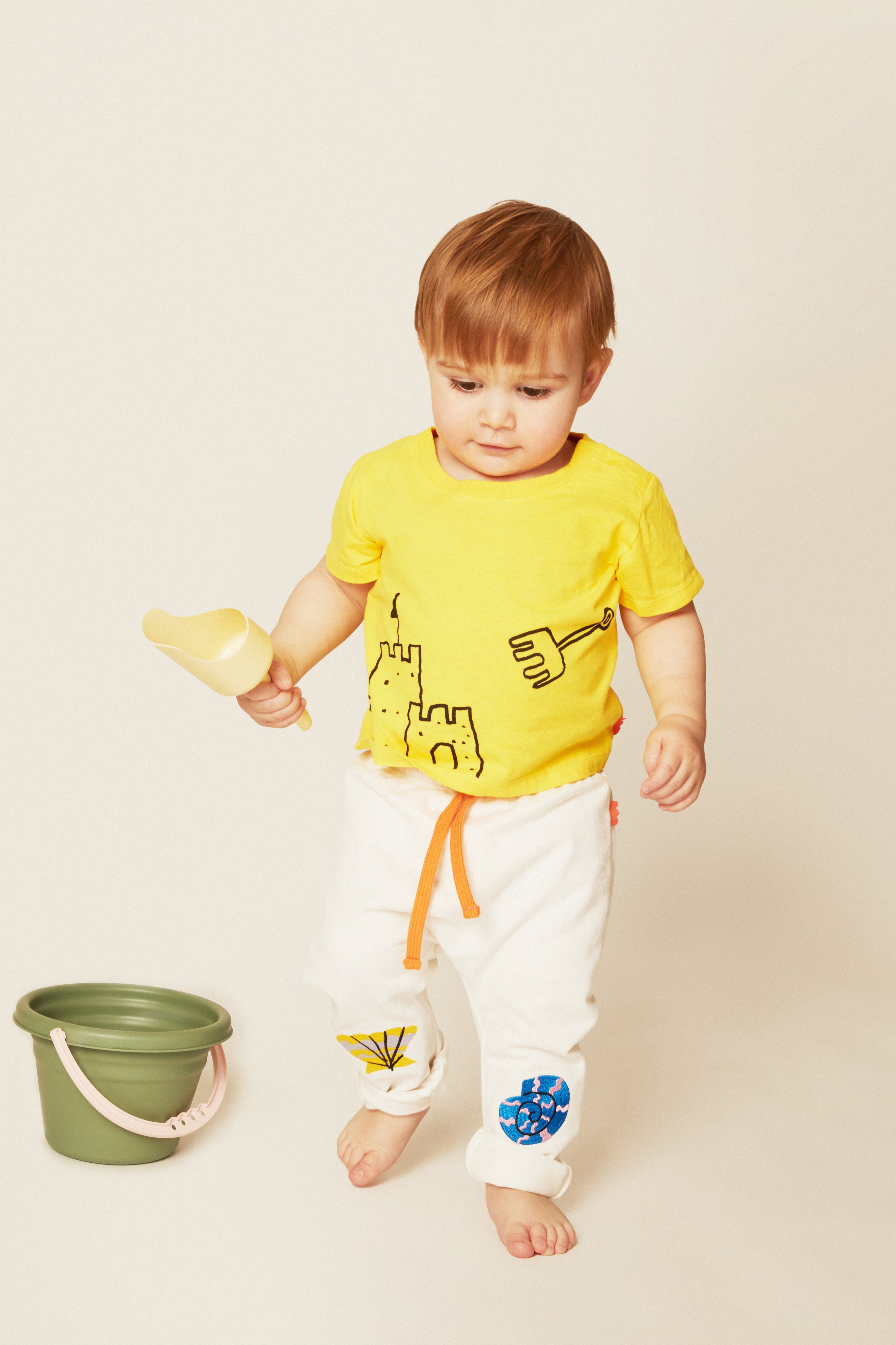 Mon Coeur Recycled Cotton Sandcastle Baby T-Shirt