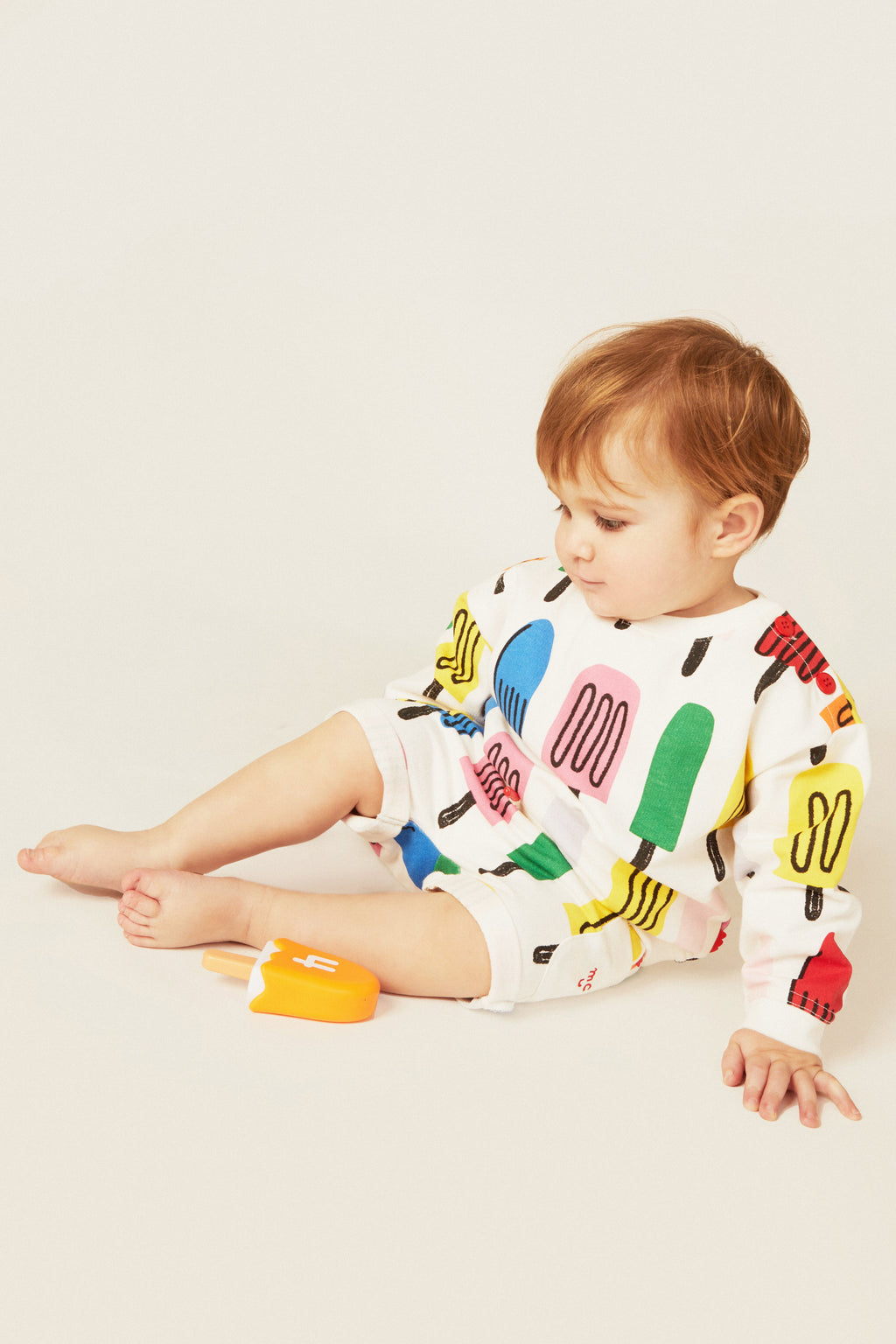 Mon Coeur Recycled Cotton Ice Pop Baby Sweatshirt | Playroom Avenue