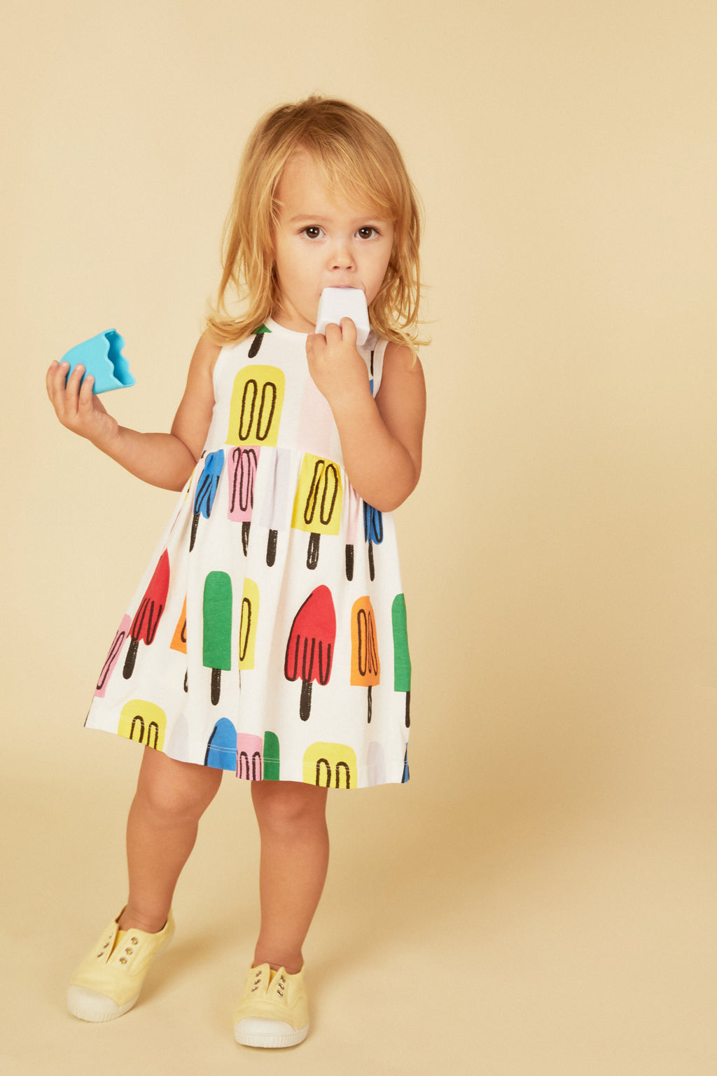 Mon Coeur Recycled Cotton Ice Pop Baby Tank Dress | Playroom Avenue